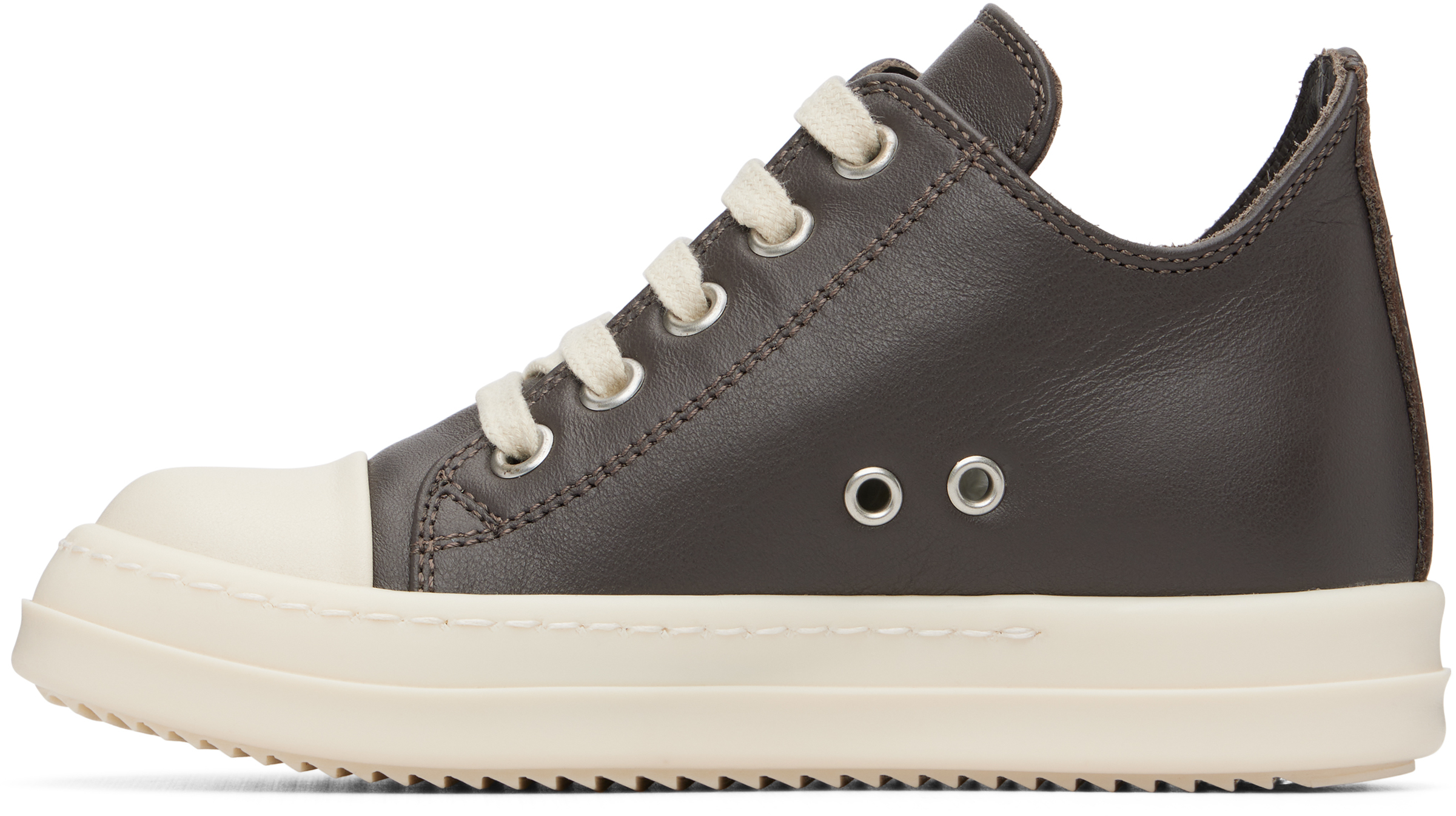 Rick Owens Kids Gray Low Sneaks Sneakers In Black
