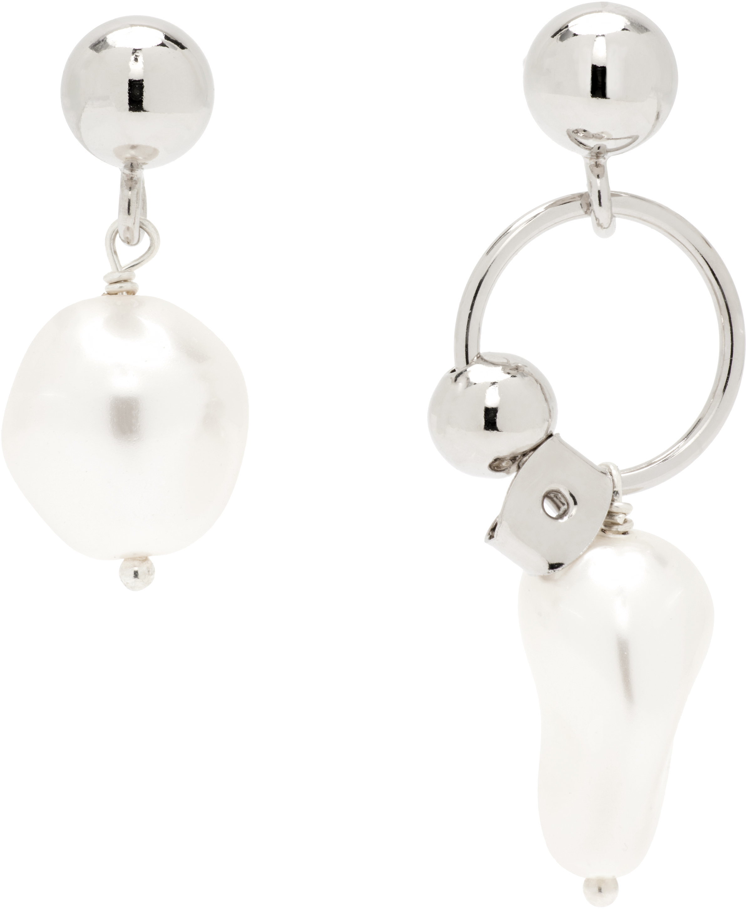 Justine Clenquet Richie Earrings In Metallic