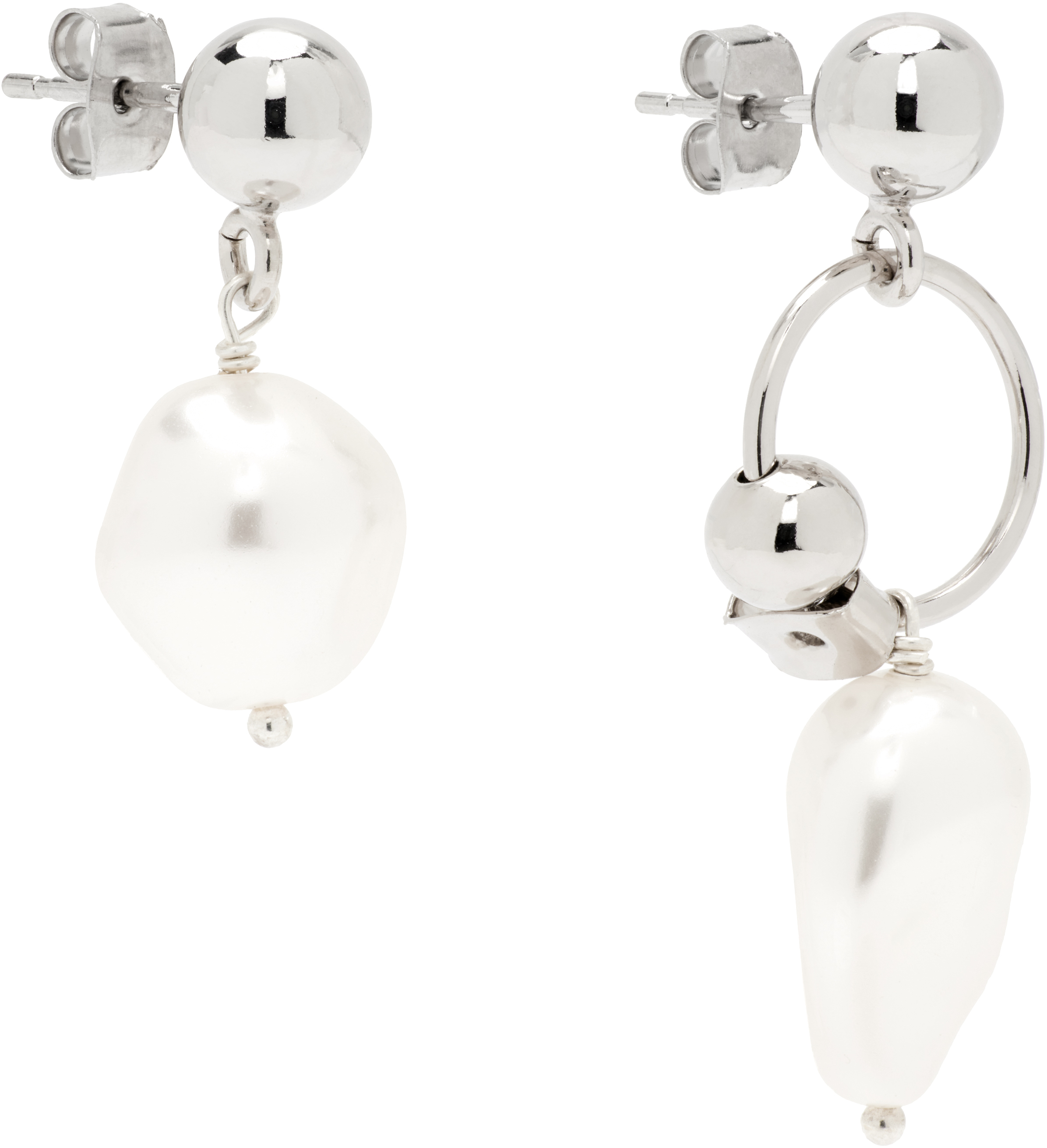 Justine Clenquet Richie Earrings In Metallic