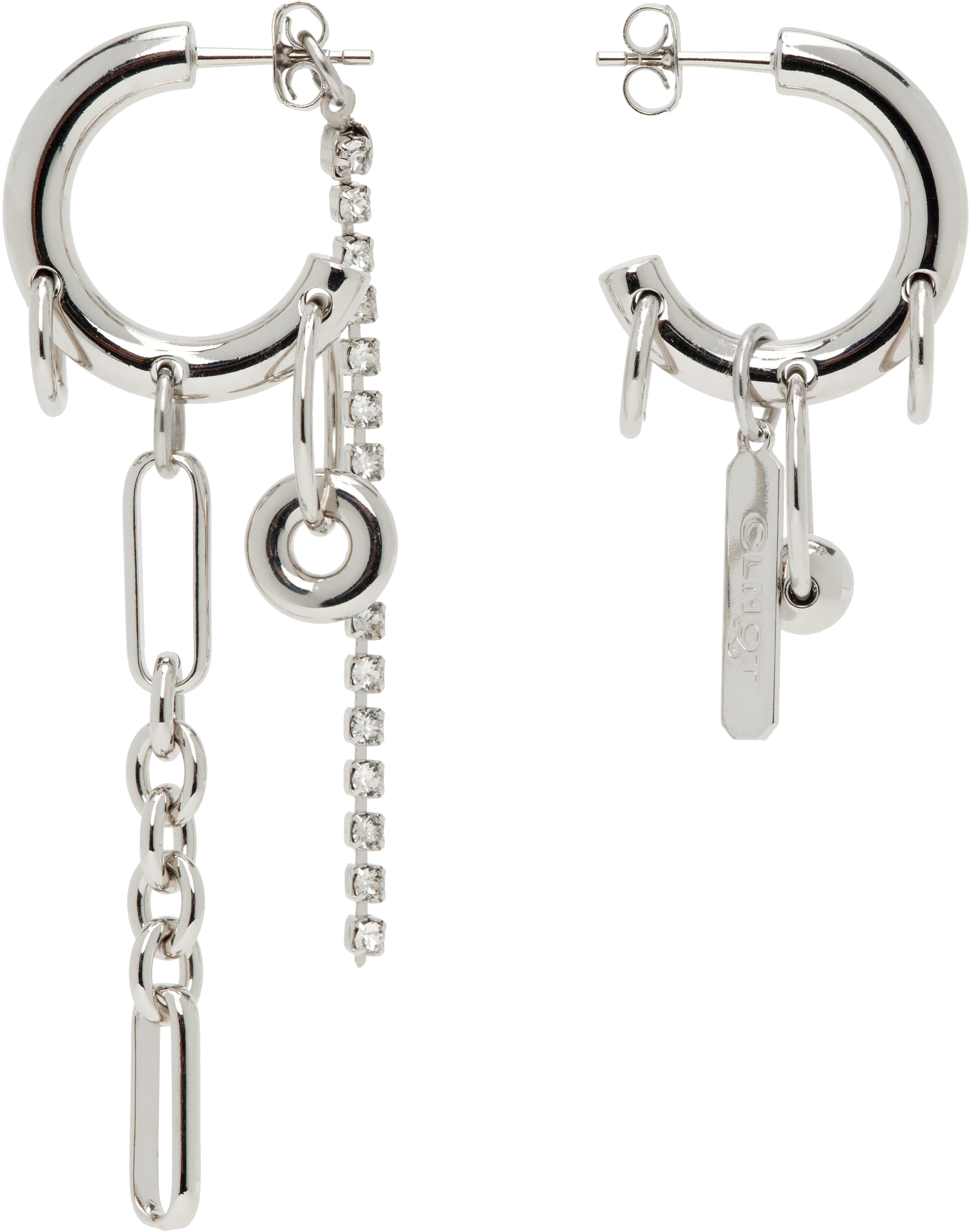 Justine Clenquet Iris Crystal Earrings In Gold