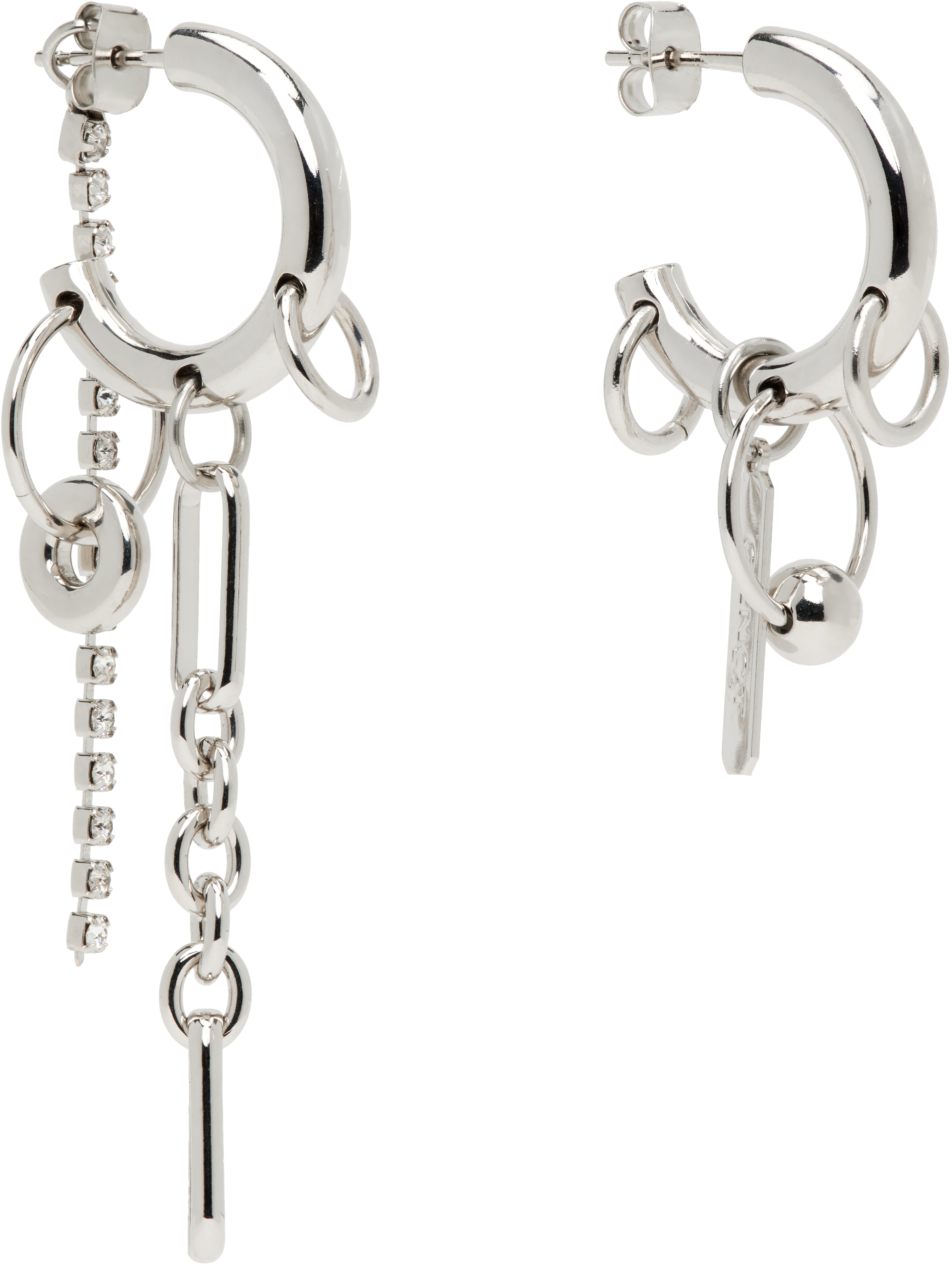 Justine Clenquet Iris Crystal Earrings In Gold