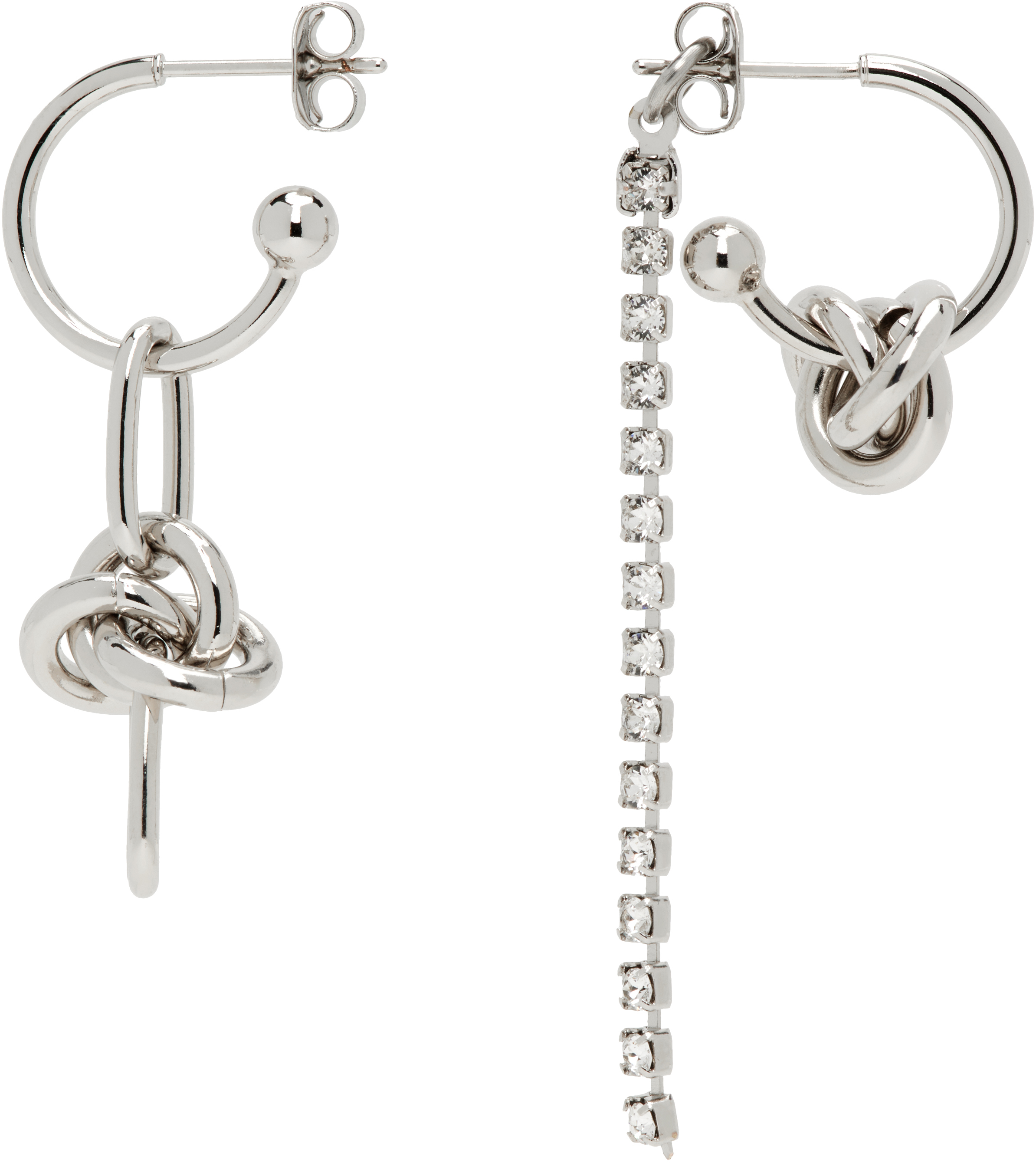Justine Clenquet Daria Crystal Earrings In Gold
