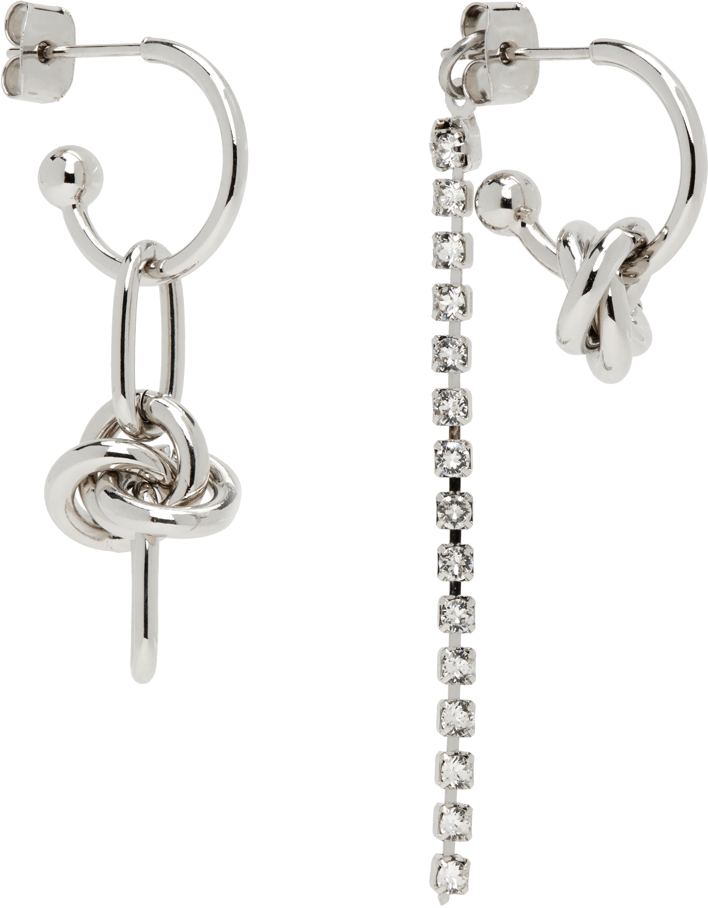 Justine Clenquet Daria Crystal Earrings In Gold