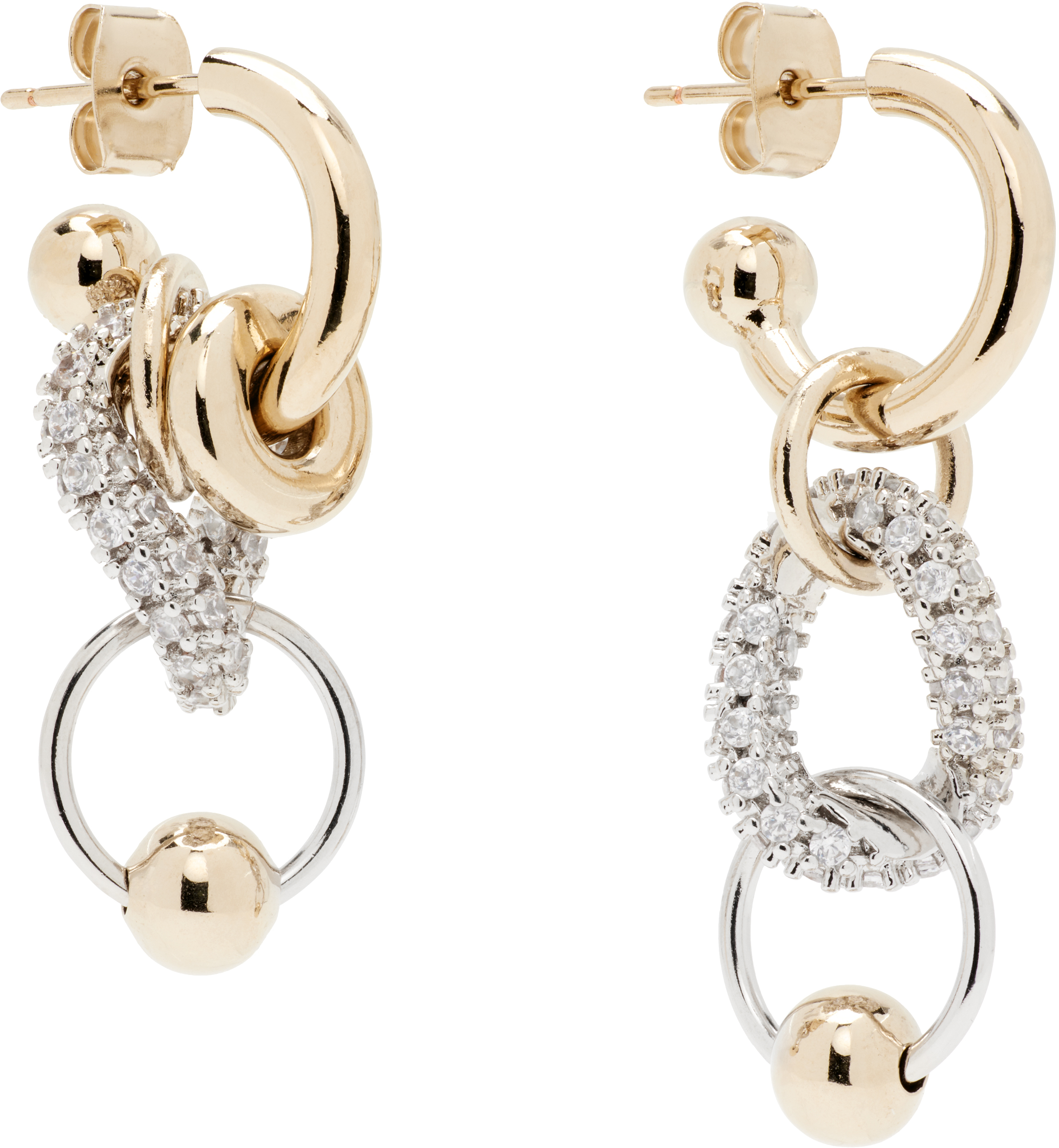 Justine Clenquet Lexie Earrings In Gold