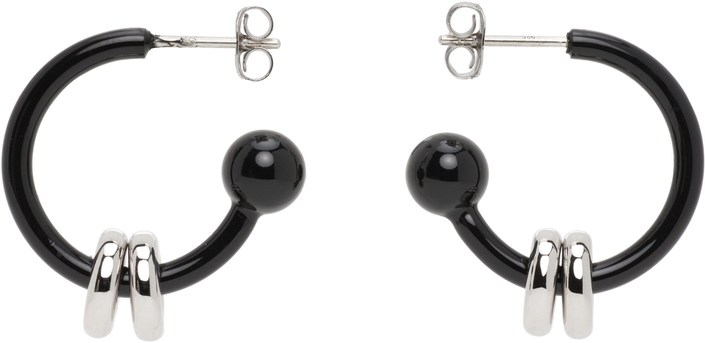 Justine Clenquet Alan Earrings In Black