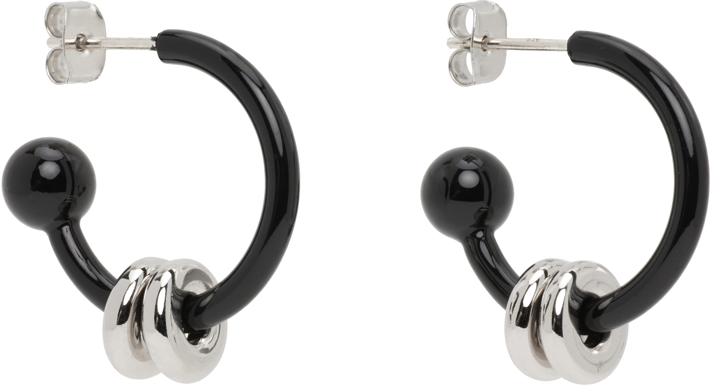 Justine Clenquet Alan Earrings In Black