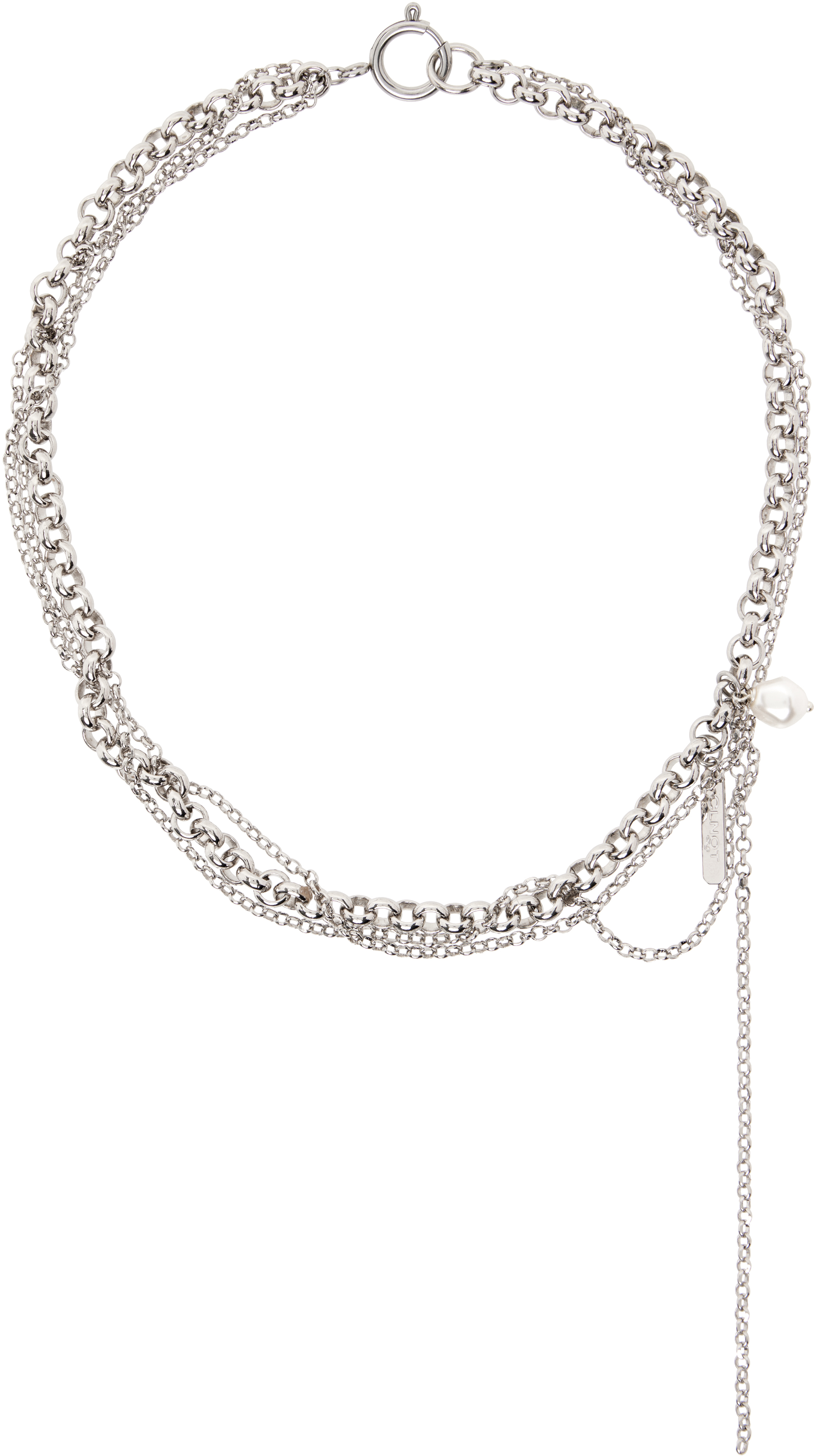 Justine Clenquet Richie Necklace In Metallic