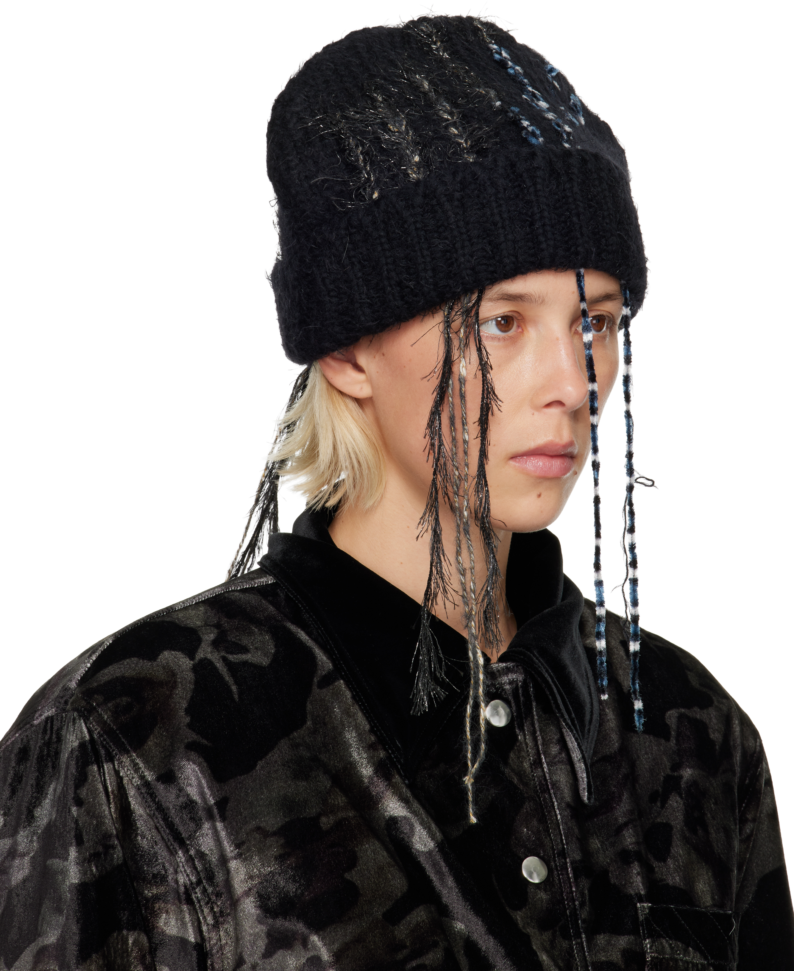 Collina Strada Black Winter Beanie