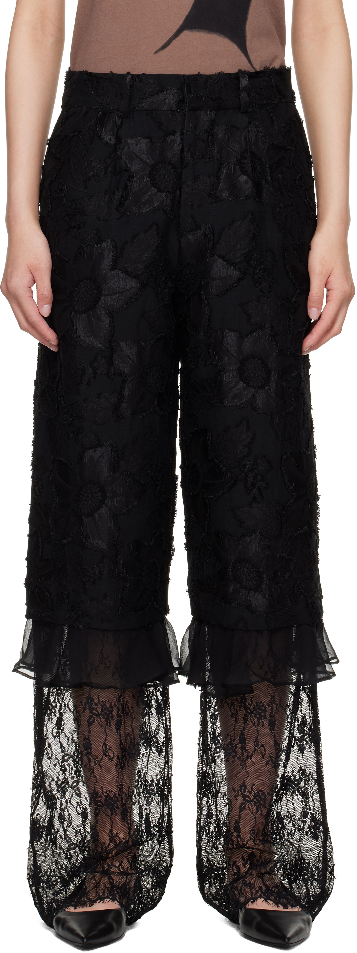 Black Geranium Trousers