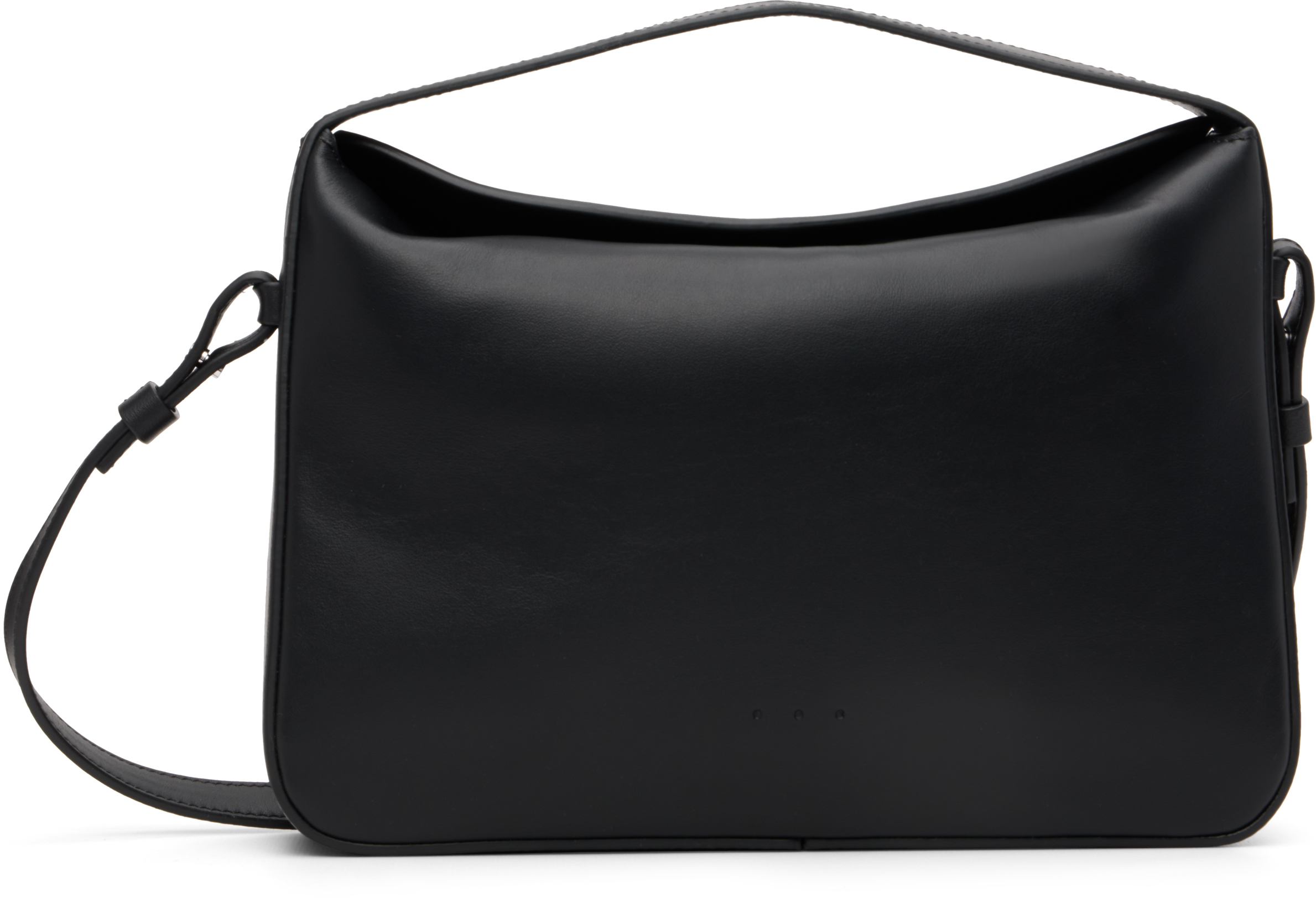 Aesther Ekme Black Soft Baguette Crossbody Bag In Black