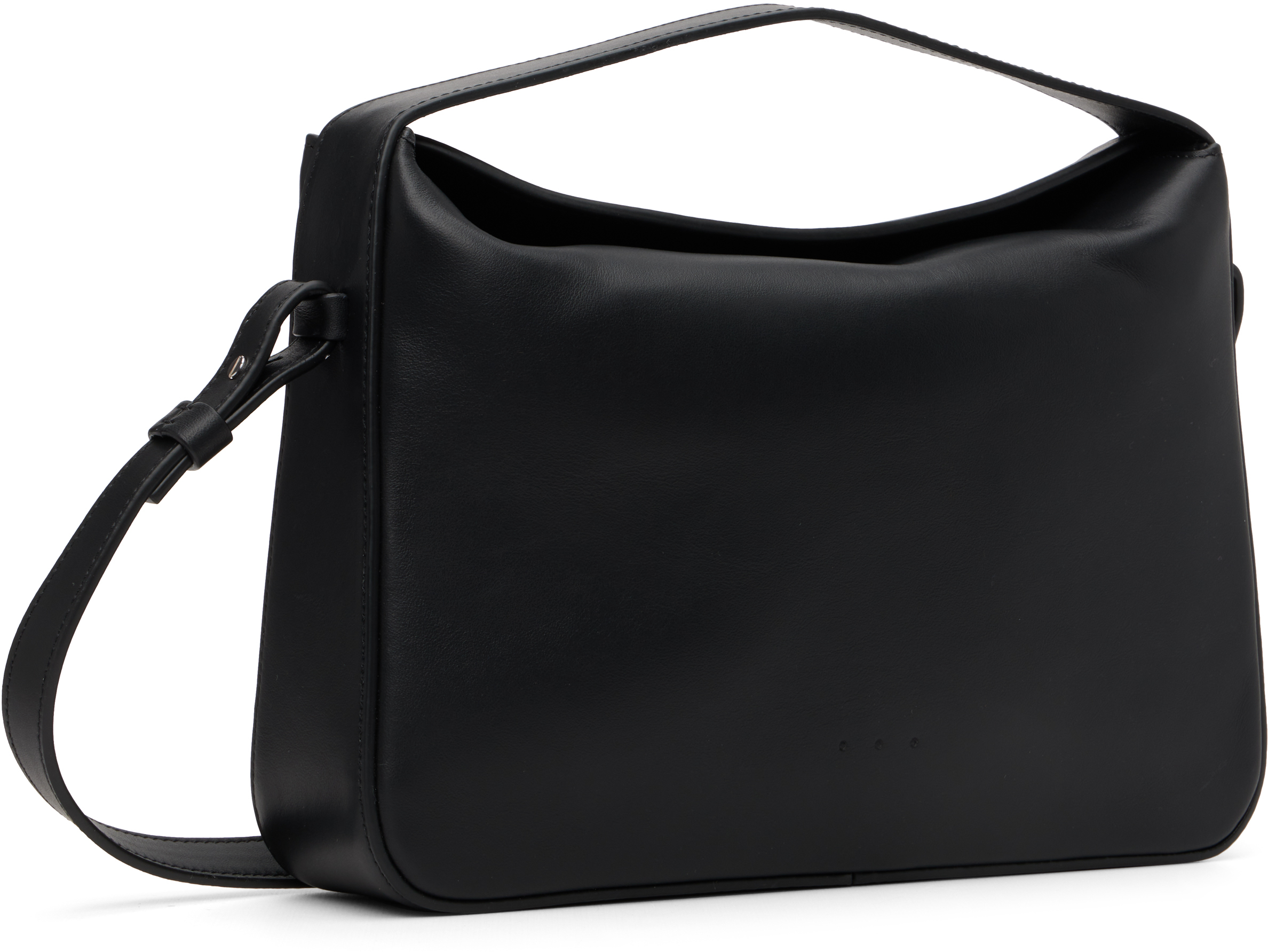 Aesther Ekme Black Soft Baguette Crossbody Bag In Black