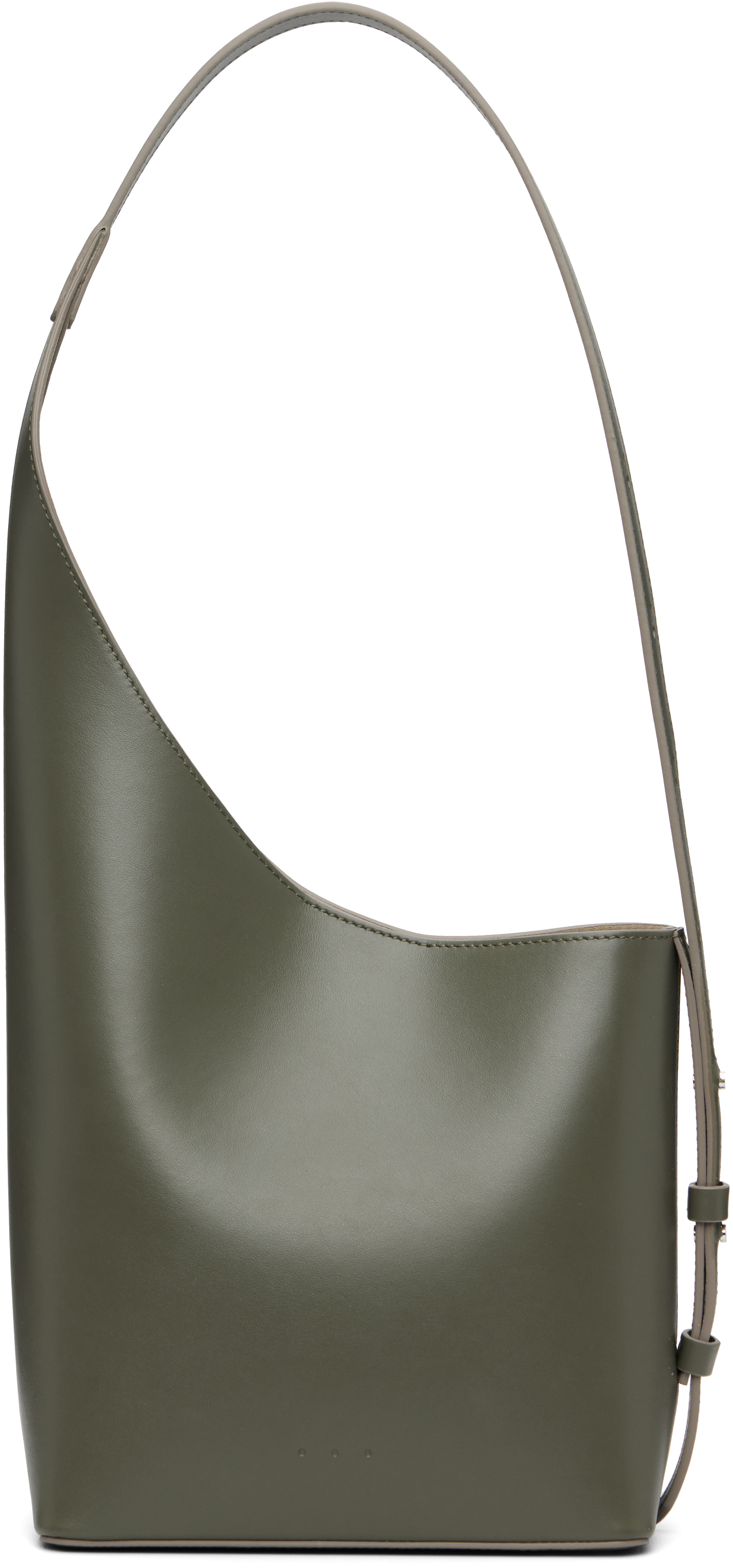 Aesther Ekme: Green Demi Lune Bag | SSENSE Aesther Ekme: Green Demi Lune Bag | SSENSE
