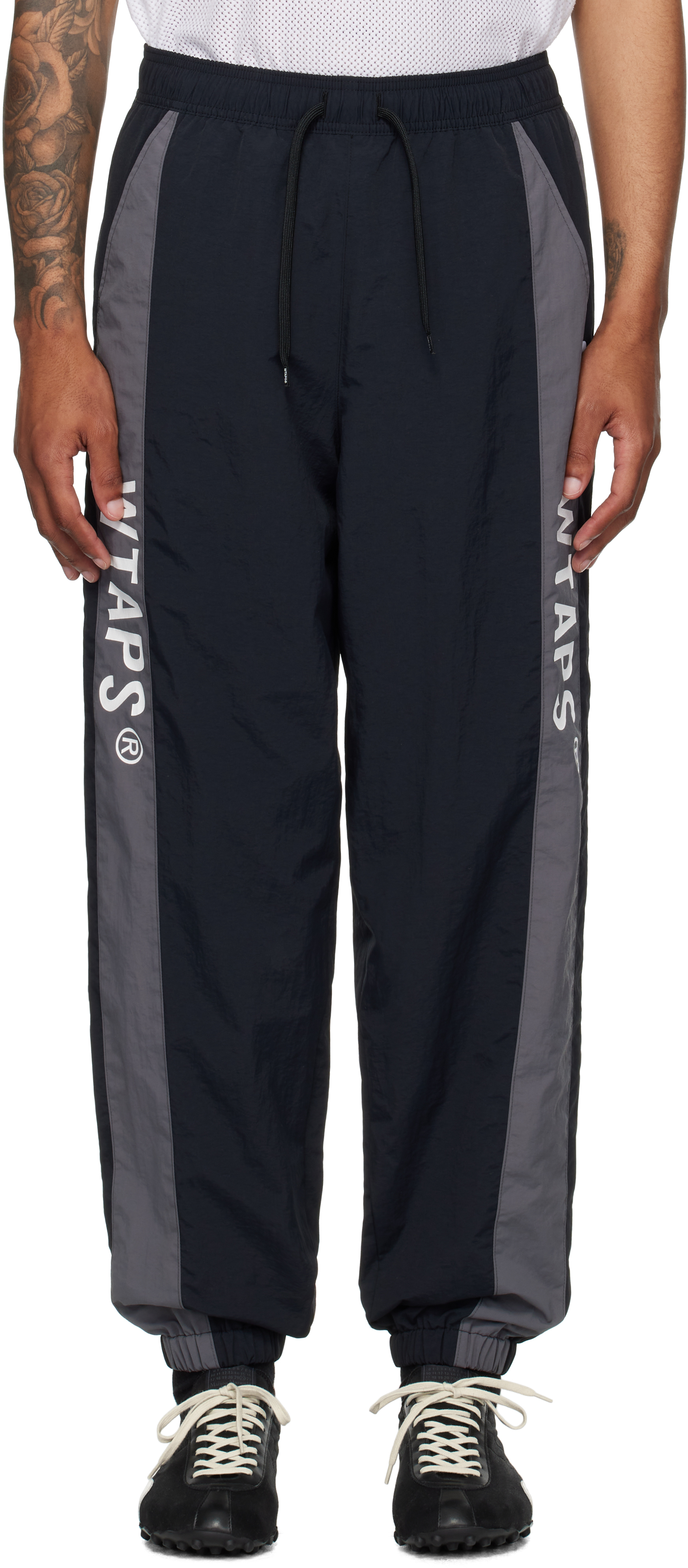 新作人気モデル WTAPS: ブラック＆グレー Deli トラックパンツ | SSENSE 日本 パンツ