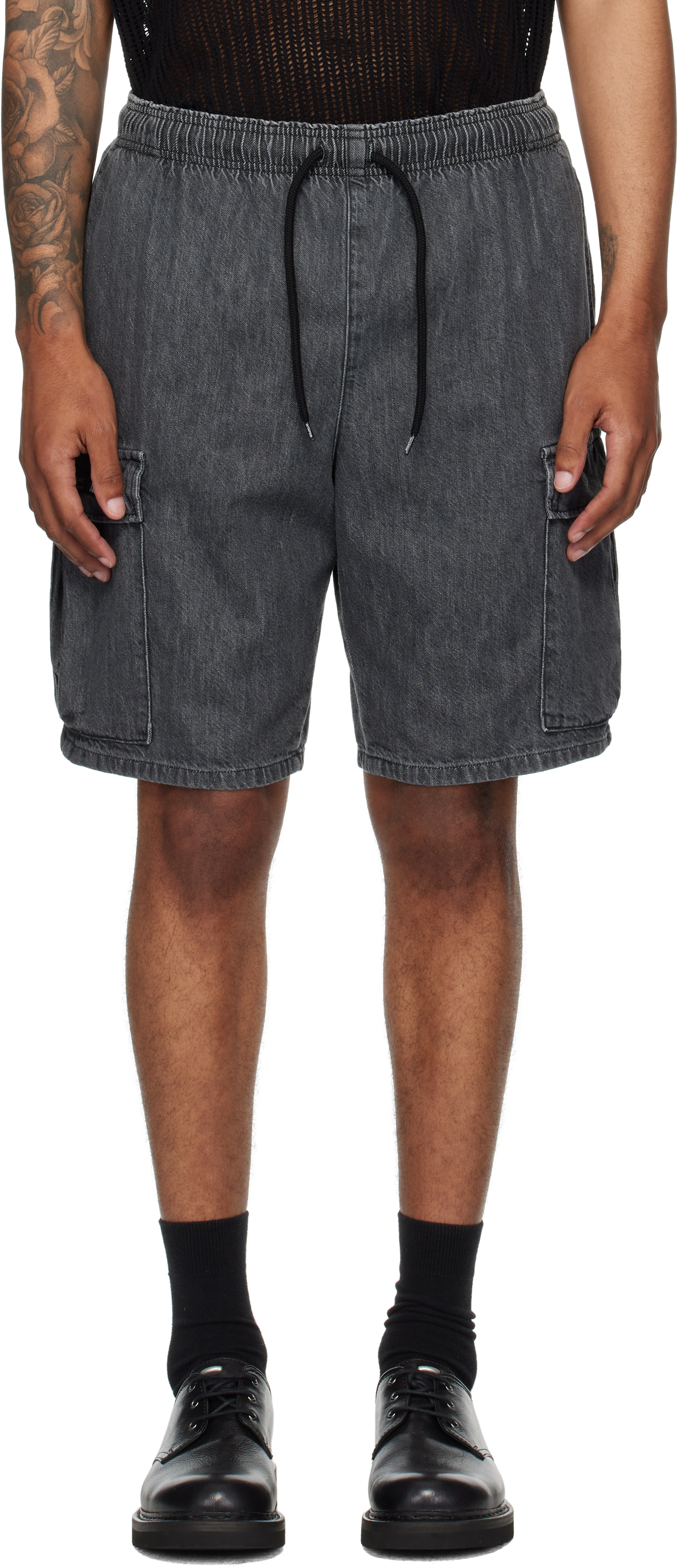 【国内在庫】 WTAPS: Black MILS2301 Denim Shorts | SSENSE パンツ