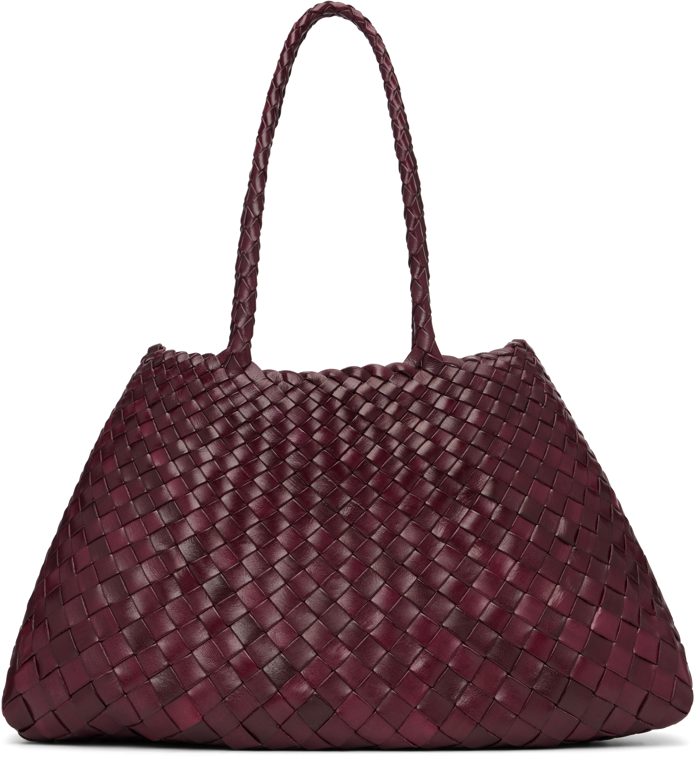 Dragon Diffusion: Burgundy Santa Croce Big Tote | SSENSE
