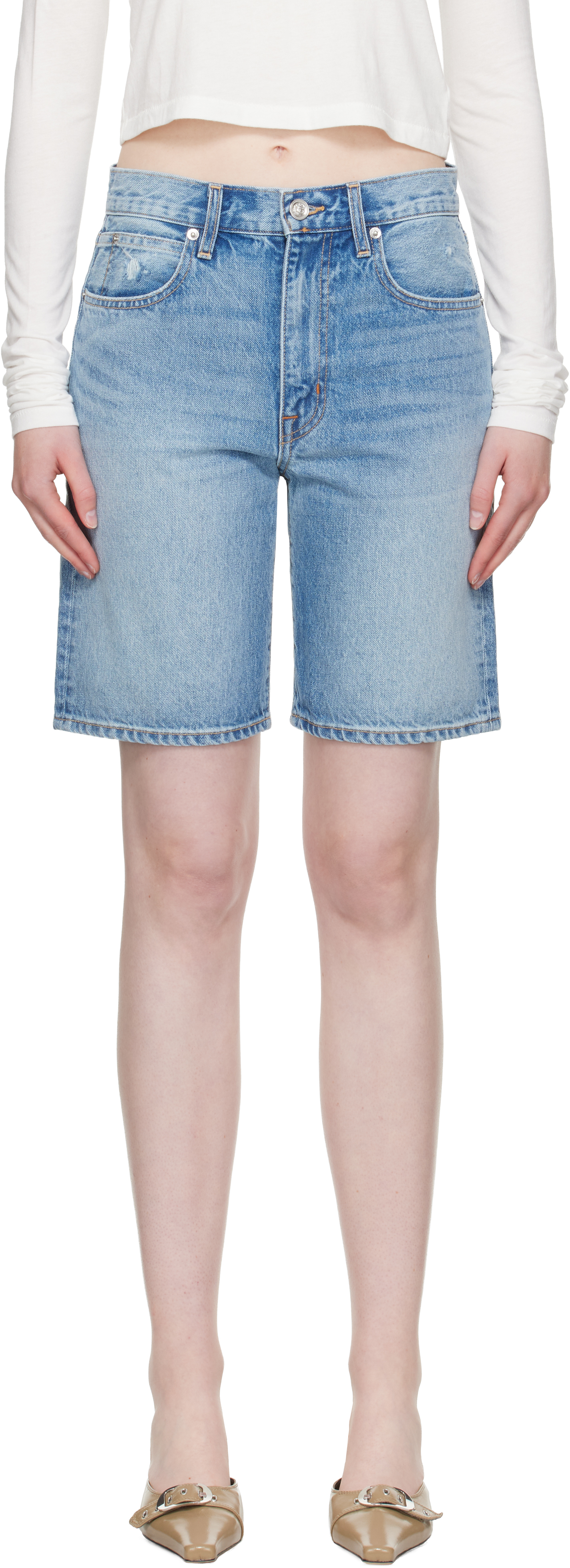 Blue Bermuda Denim Shorts