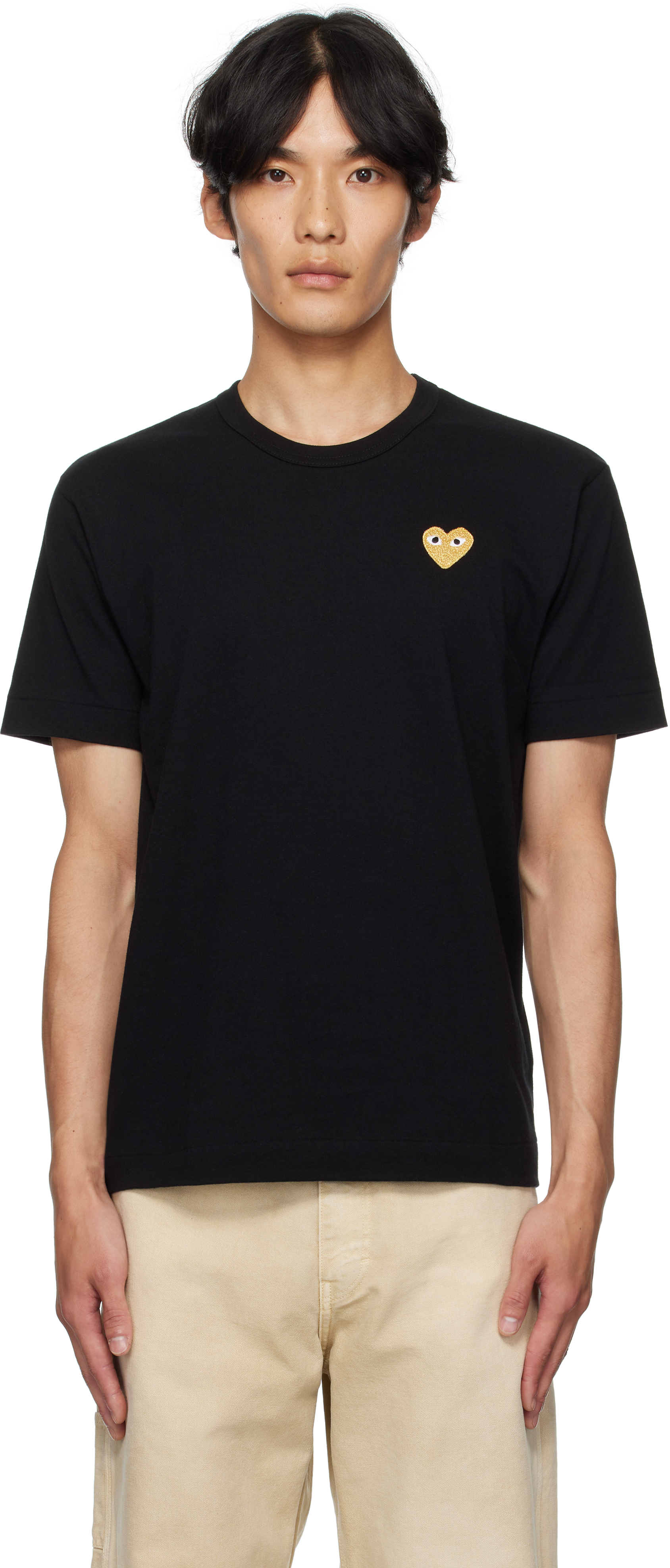 COMME des GARÇONS PLAY Black Heart Patch T-shirt