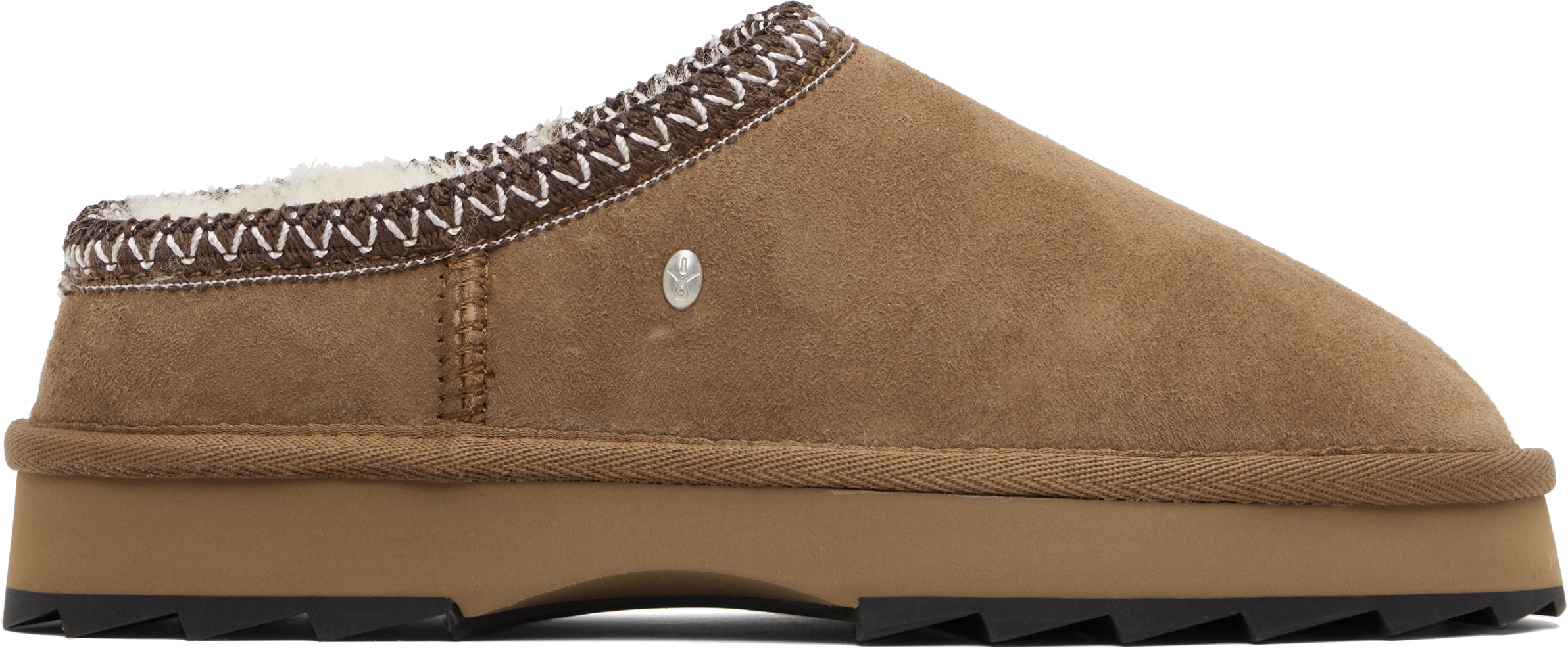 Emu Australia Brown Sharky Scuff Loafers In Brown