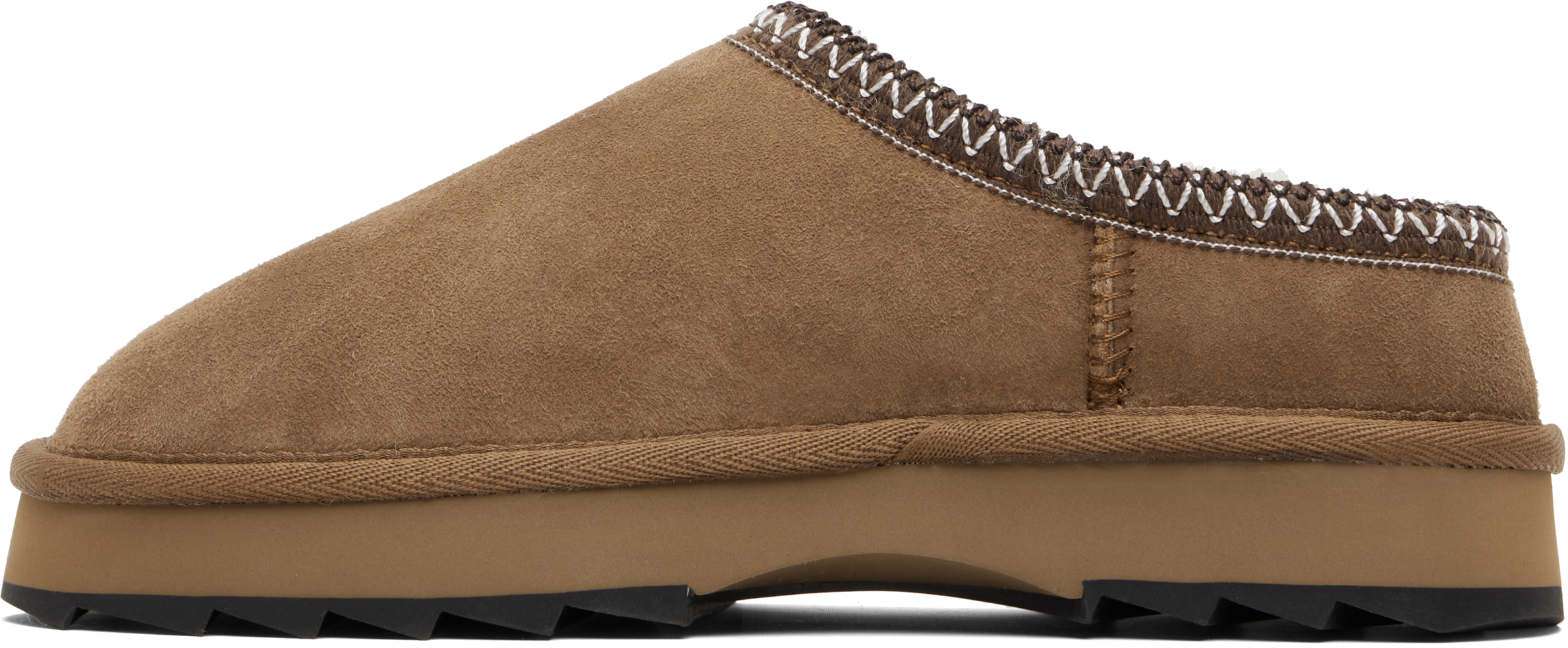 Emu Australia Brown Sharky Scuff Loafers In Brown