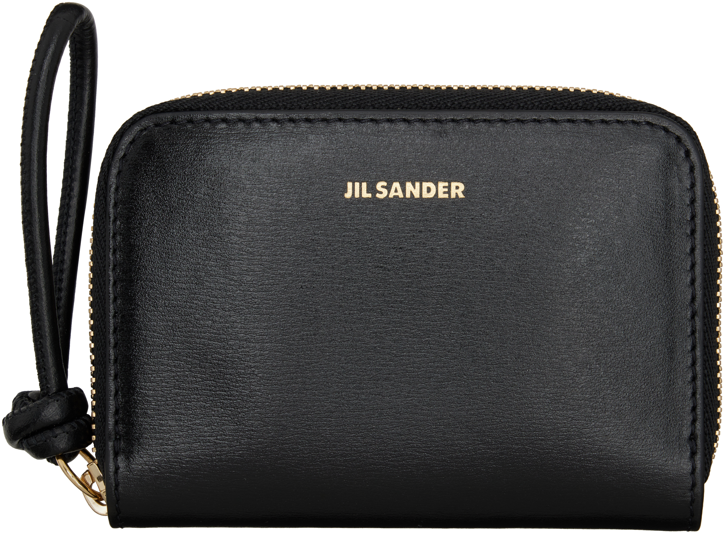 Jil Sander: Black Giro Small Coin Pouch | SSENSE