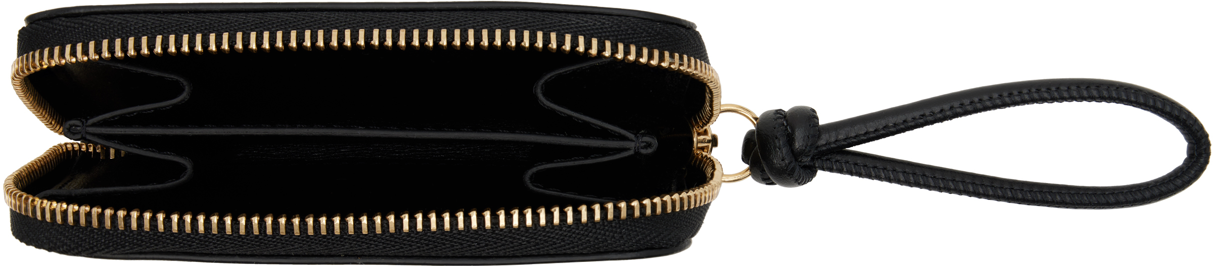Jil Sander Black Giro Small Coin Pouch In Black