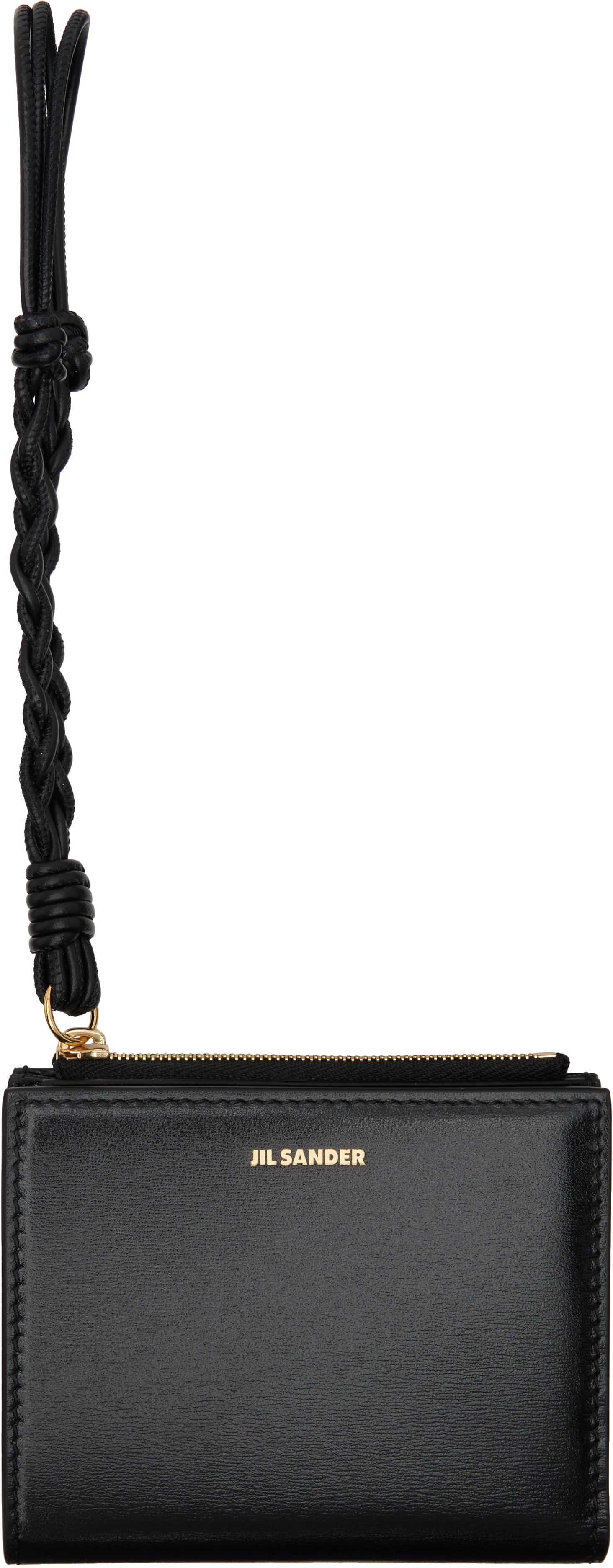 Jil Sander Black Tangle Mini Wallet