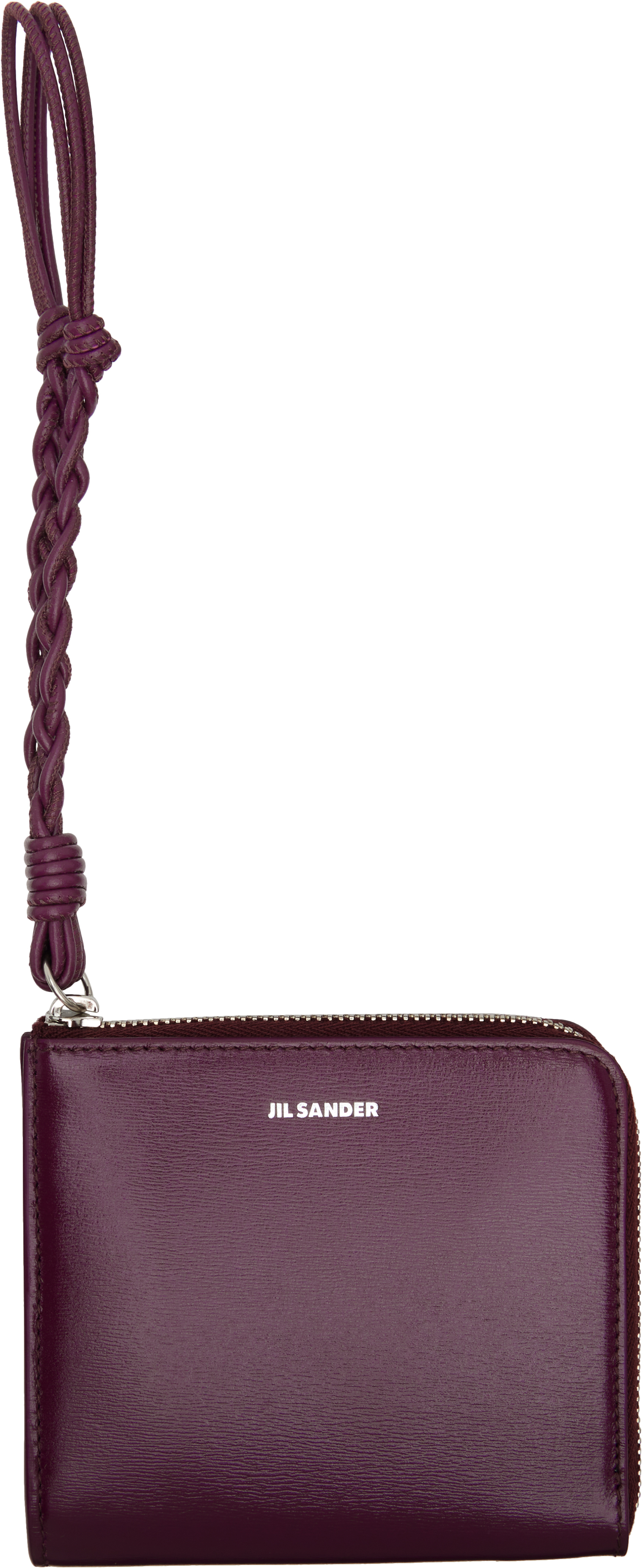 Jil Sander Burgundy Tangle Wallet