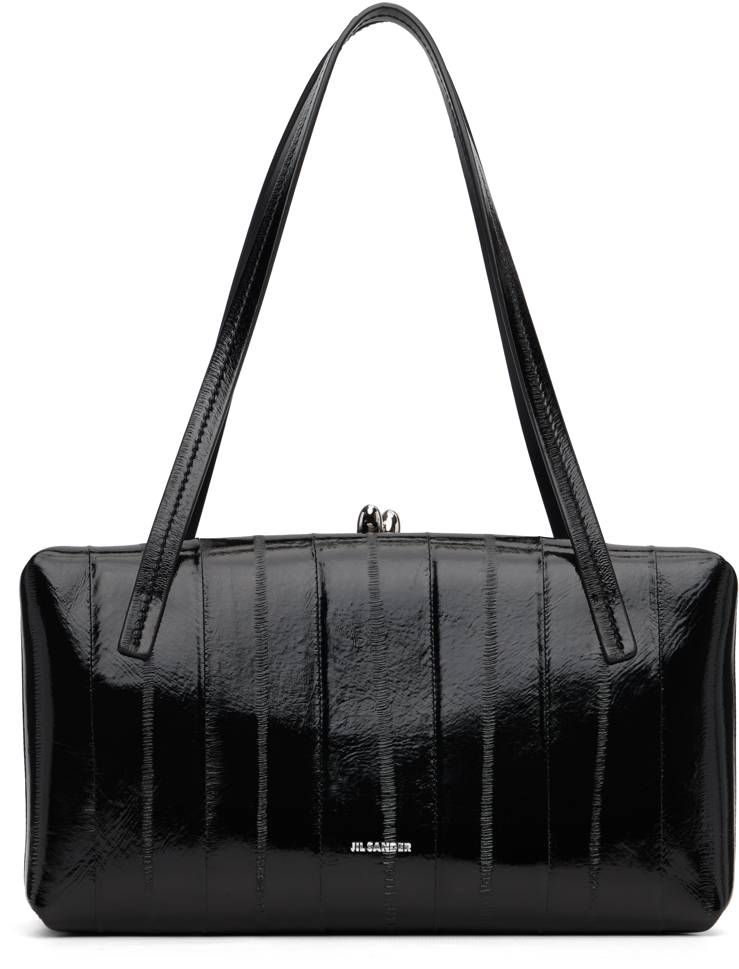 Jil Sander: Black Goji Pillow Small Bag | SSENSE