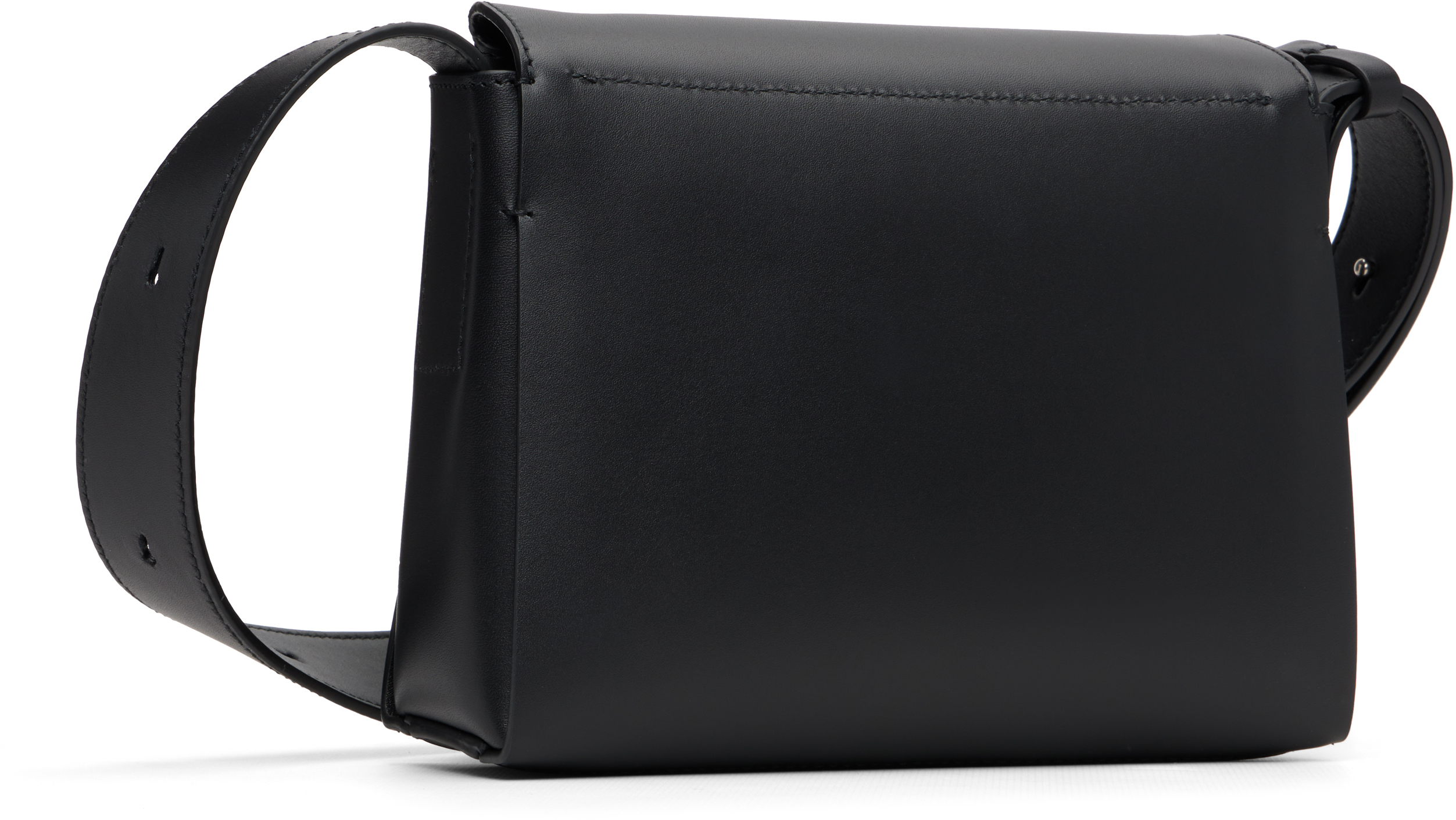 Jil Sander Black Envelope Messenger Mini Bag In Black