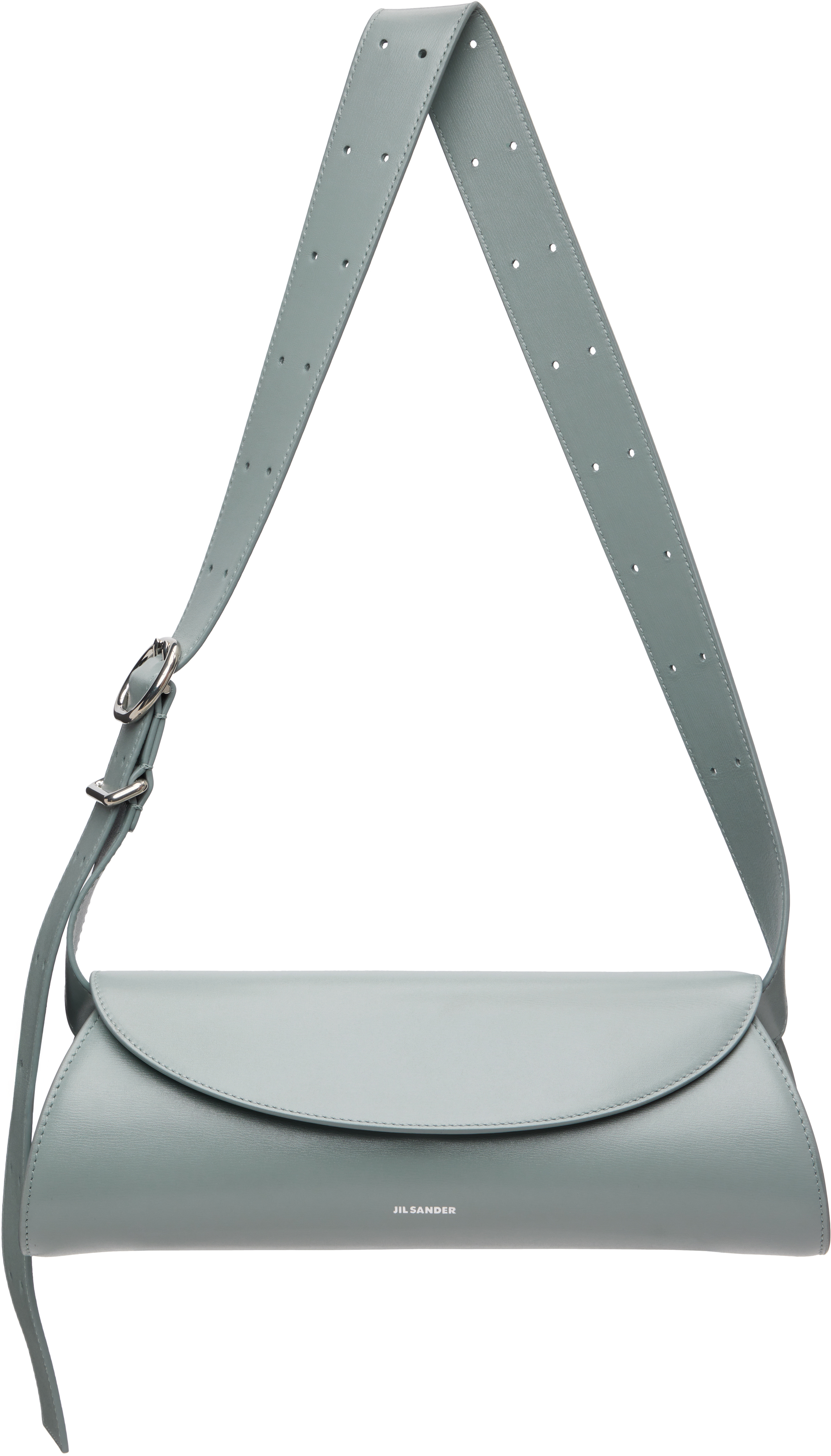 Jil Sander Gray Cannolo Small Bag