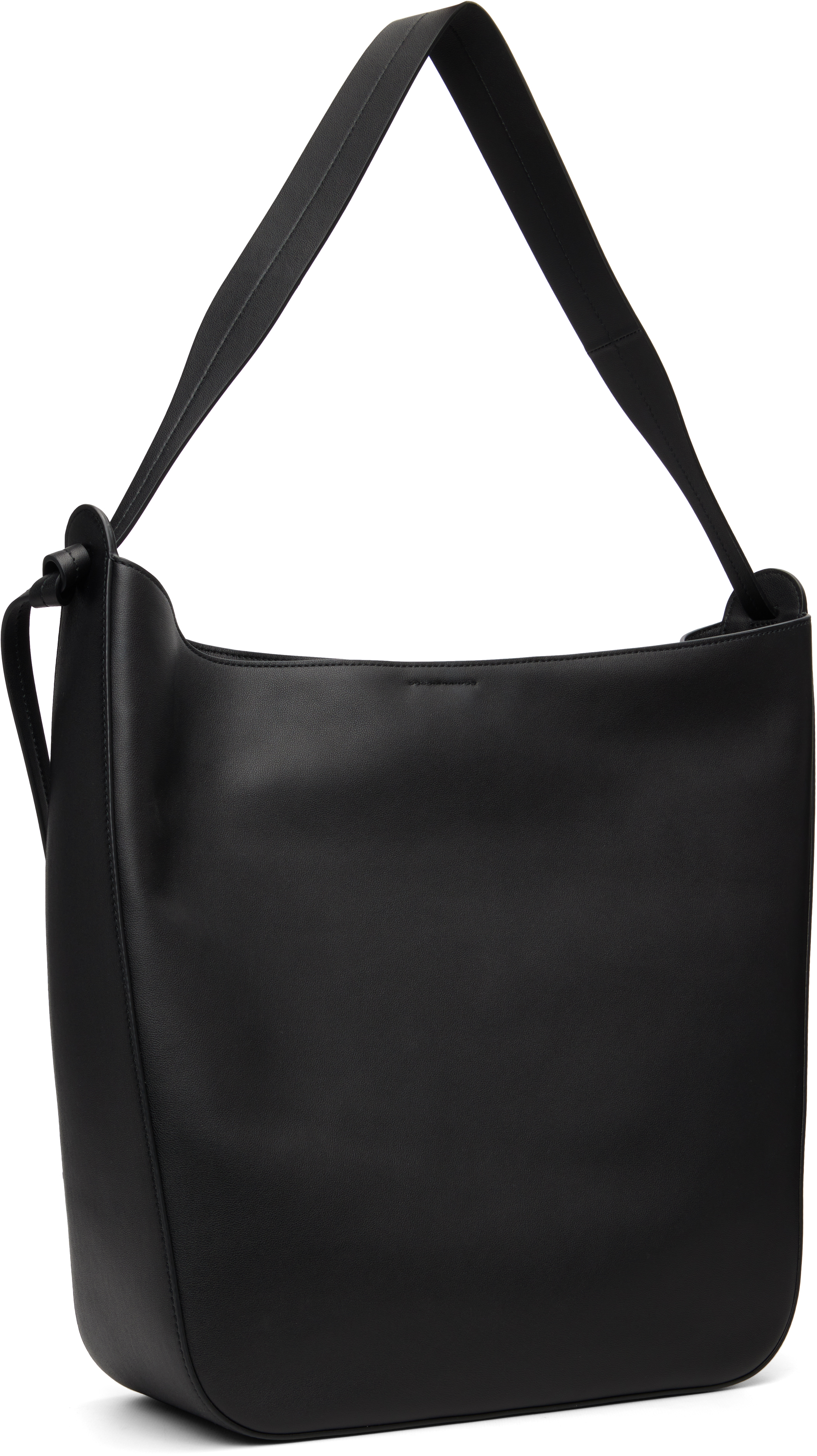 Jil Sander Black Knot Shopper Tote In Black