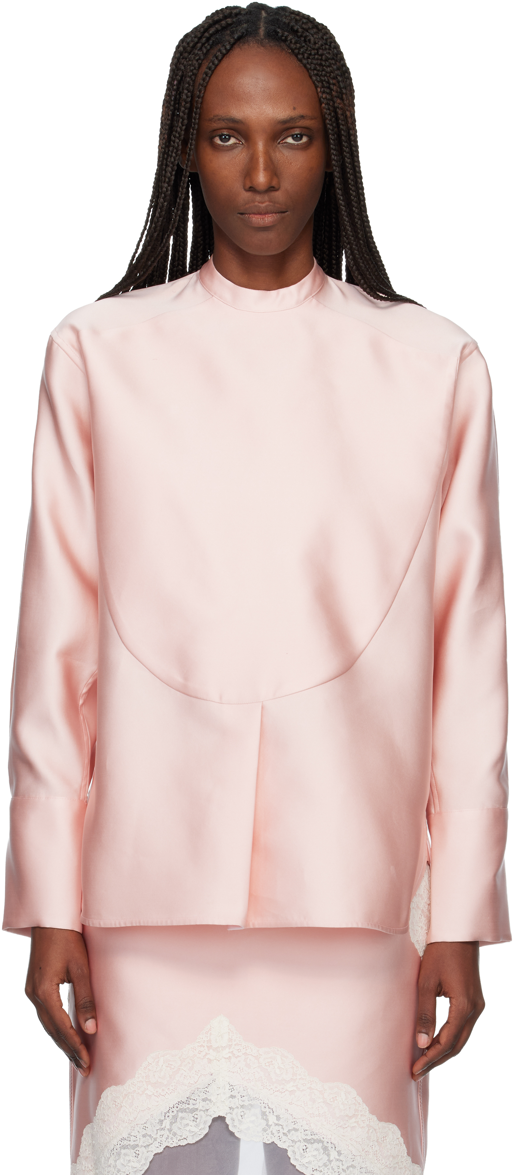 Jil Sander Long Sleeve Shirt In Pink