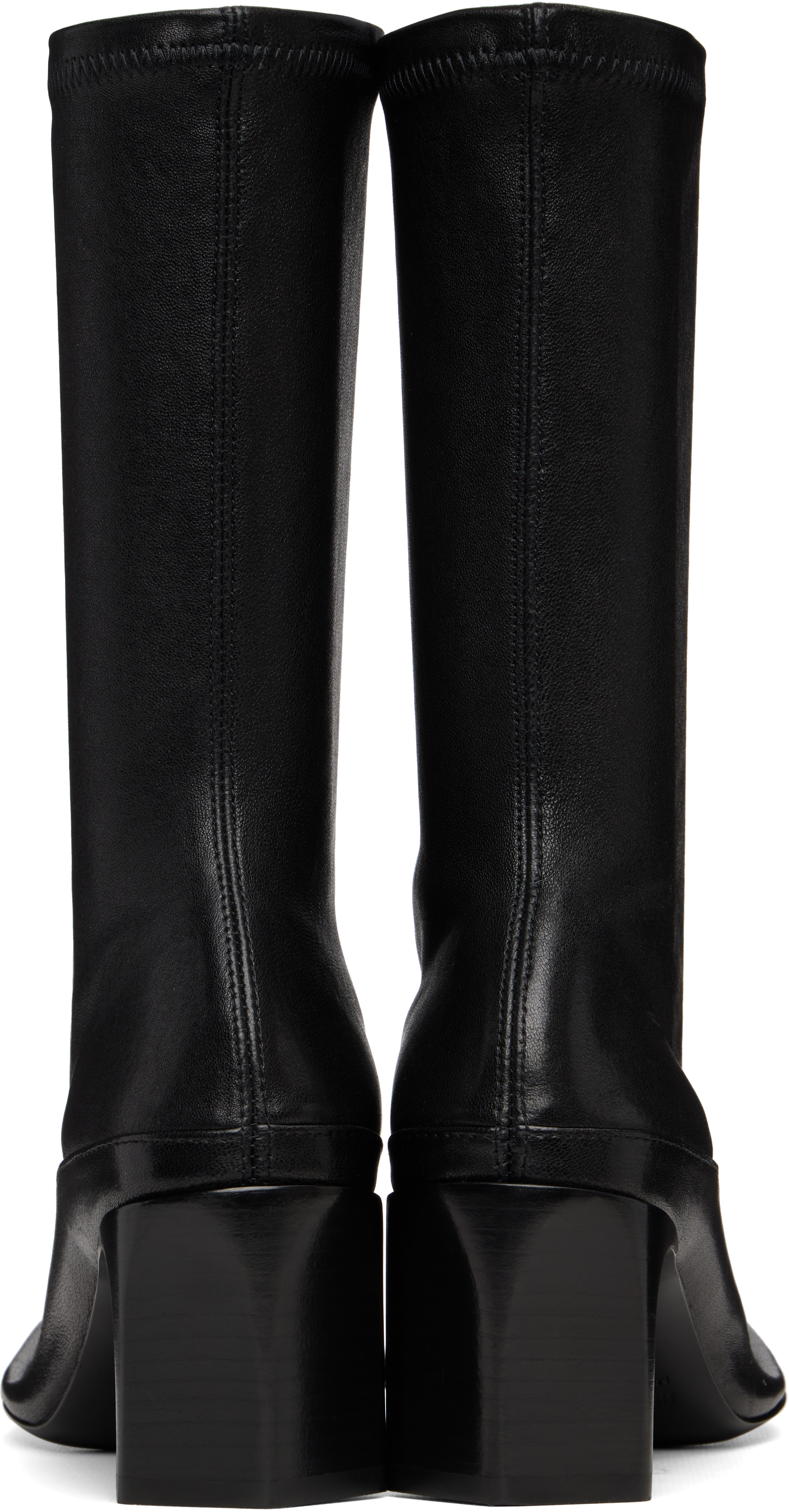 Jil Sander Black Mid-calf Boots In Black