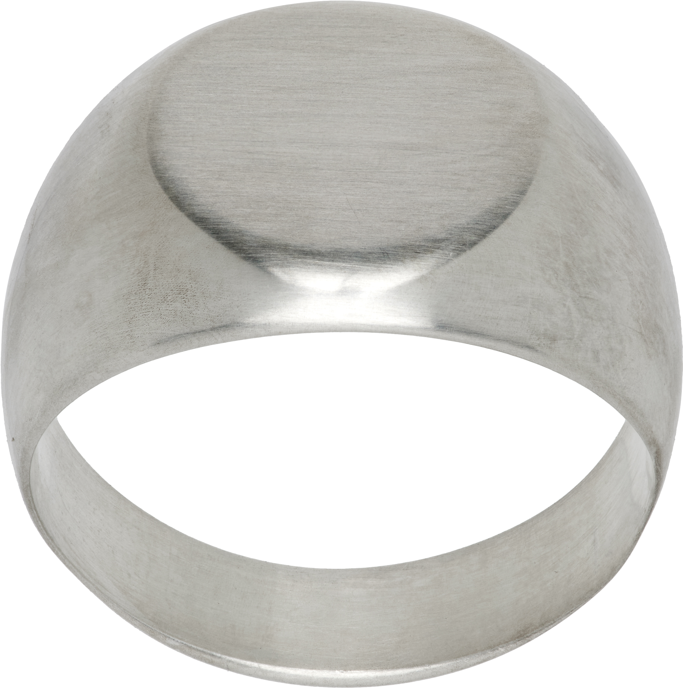 Jil Sander Silver Classic Chevalier Ring In Silver