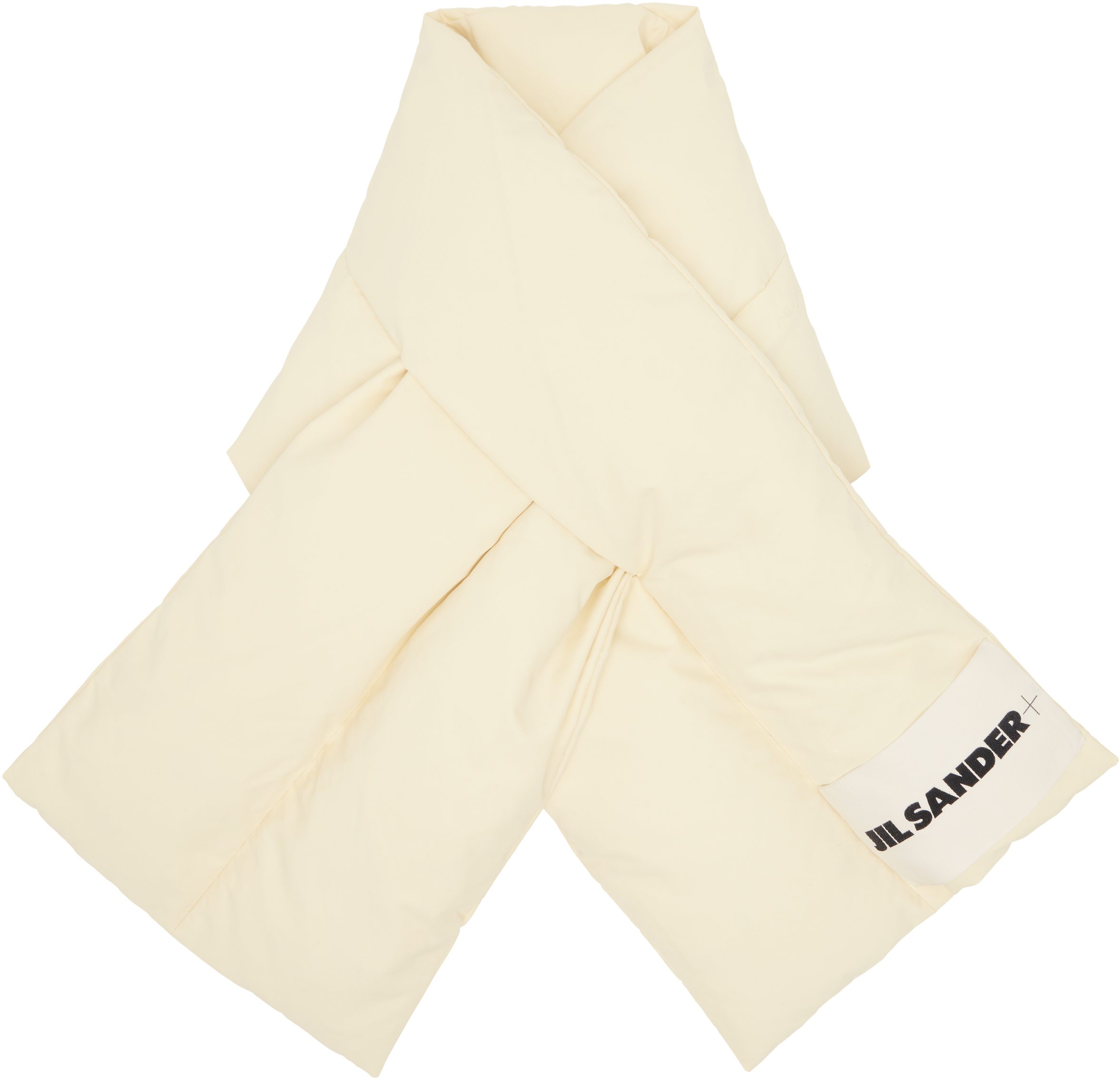 Jil Sander Off-white Down Scarf In Neutral