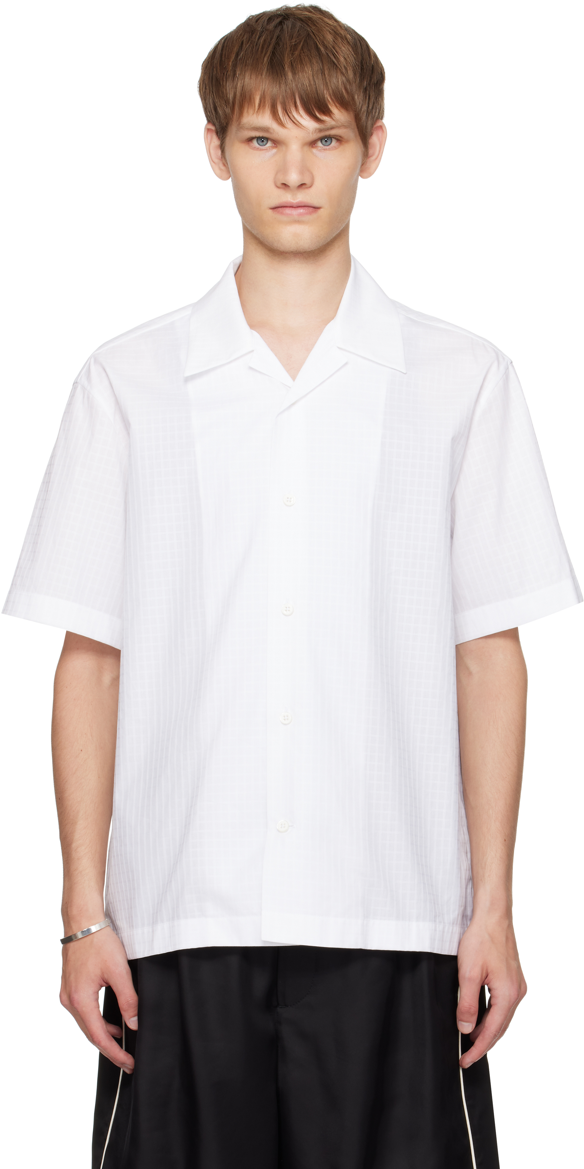 Jil Sander: White Cotton Shirt | SSENSE
