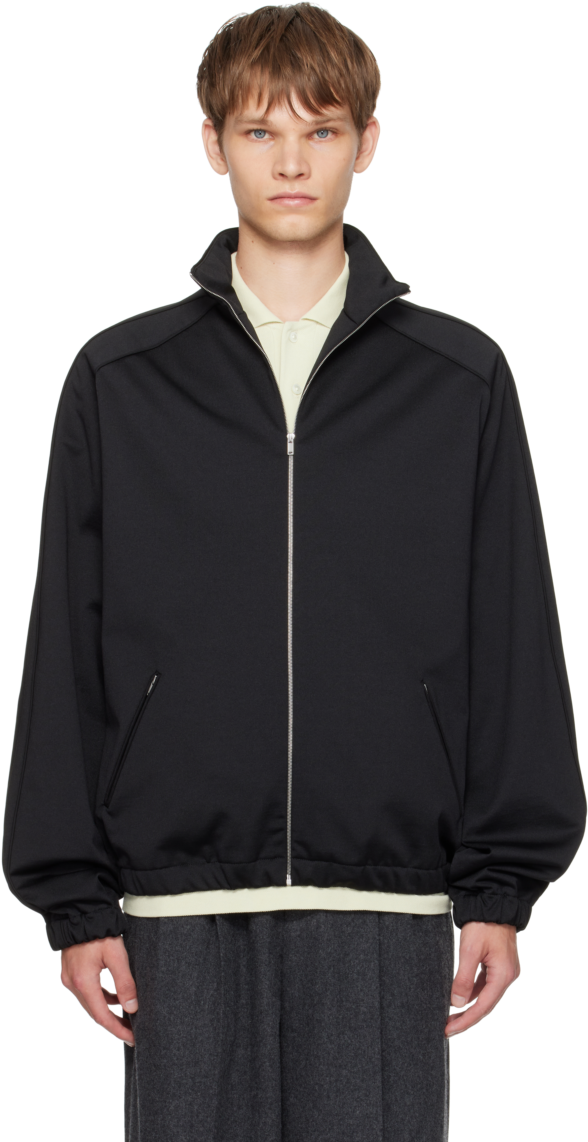 Jil Sander Zip-up Sweatshirt In Black