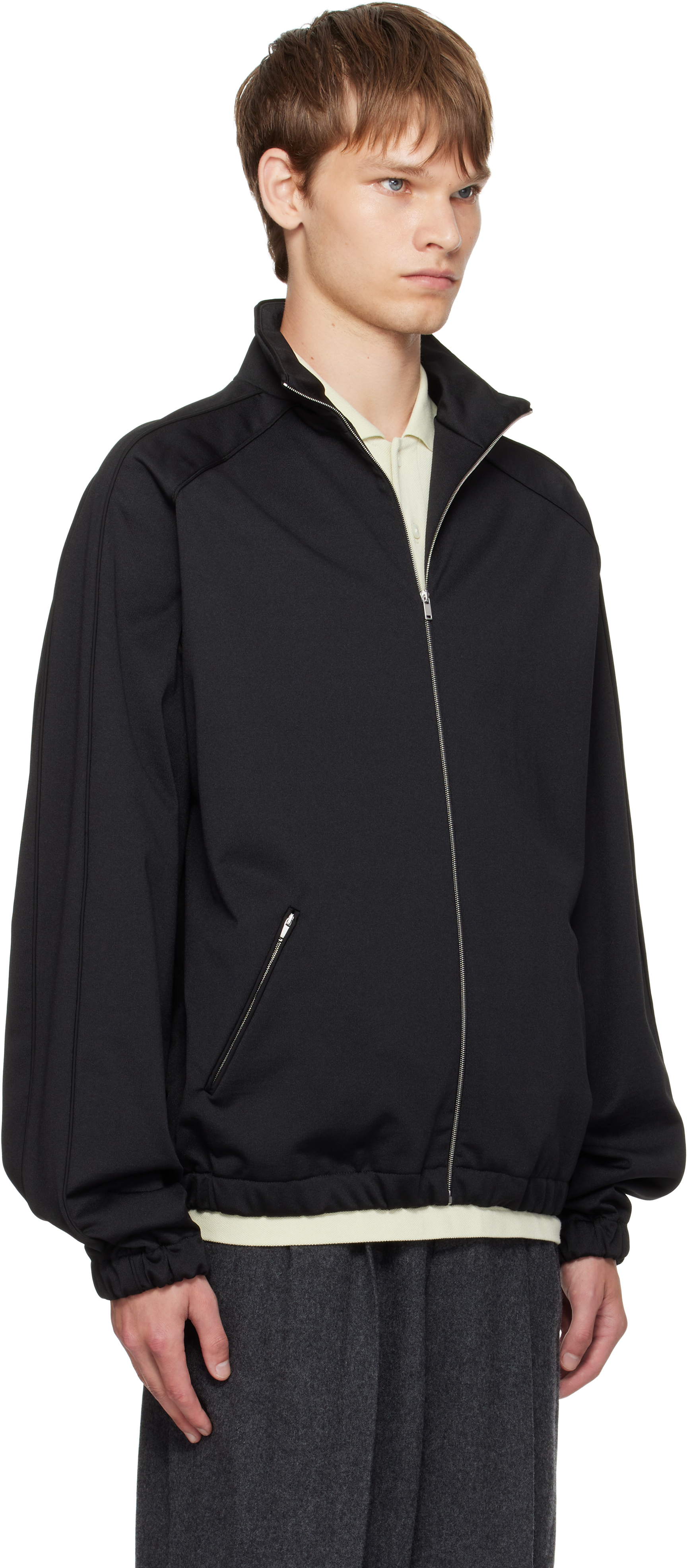 Jil Sander Zip-up Sweatshirt In Black