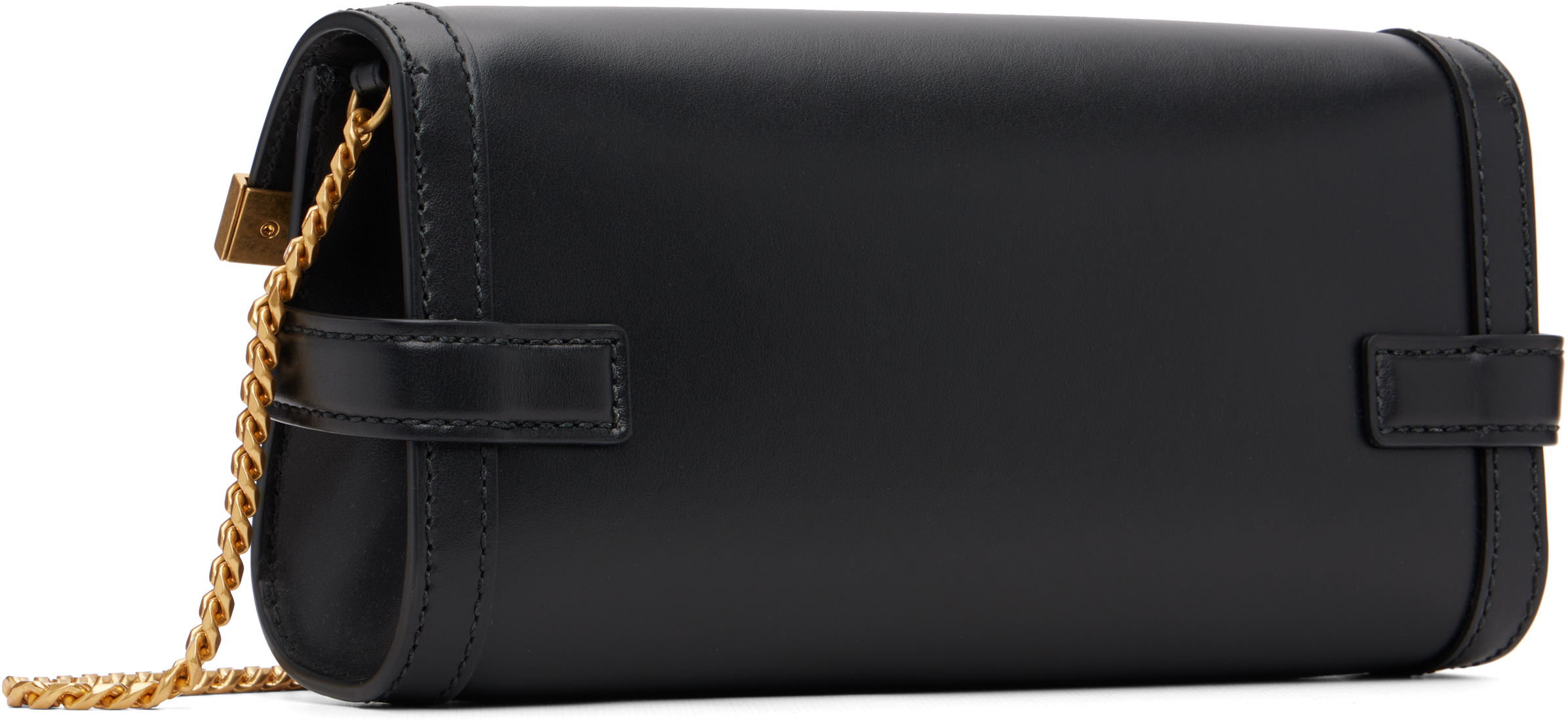 Balmain Pochette B-buzz 23 In Pelle Di Vitello In Black