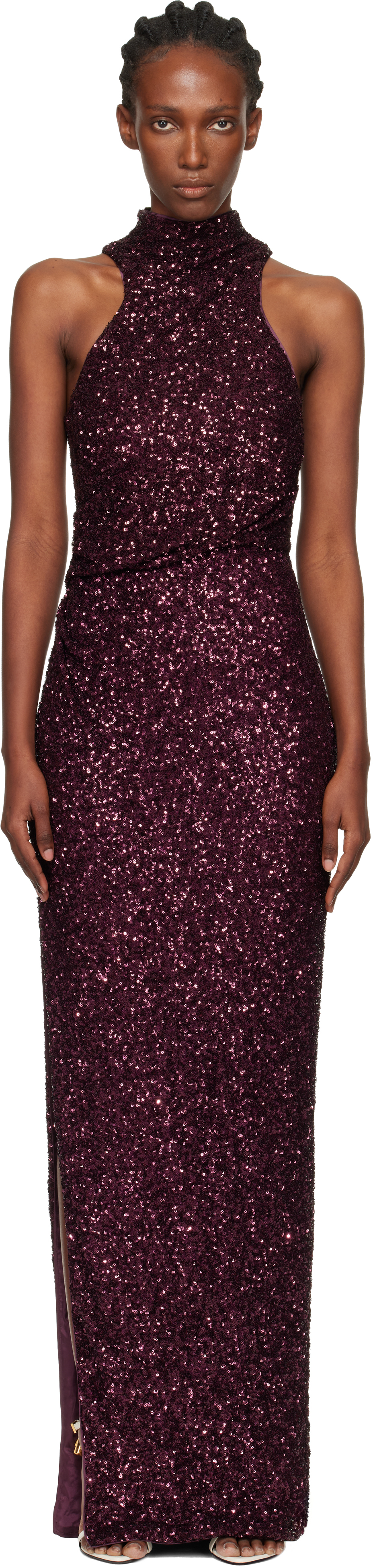 balmain purple dress Balmain