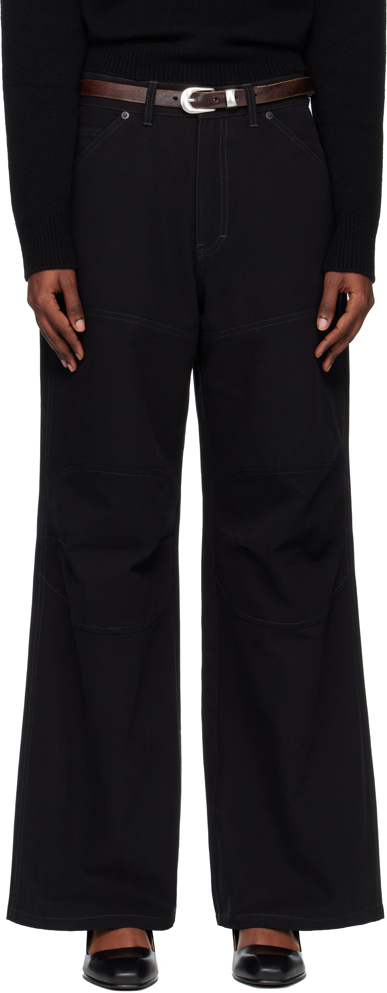 Wide Leg Black Work Trousers With Pockets JGGSPWM Women's Office Slack Wide Leg Dress Pants High Wide Leg Black Work Trousers With Pockets JGGSPWM Women's Office Slack Wide Leg Dress Pants High