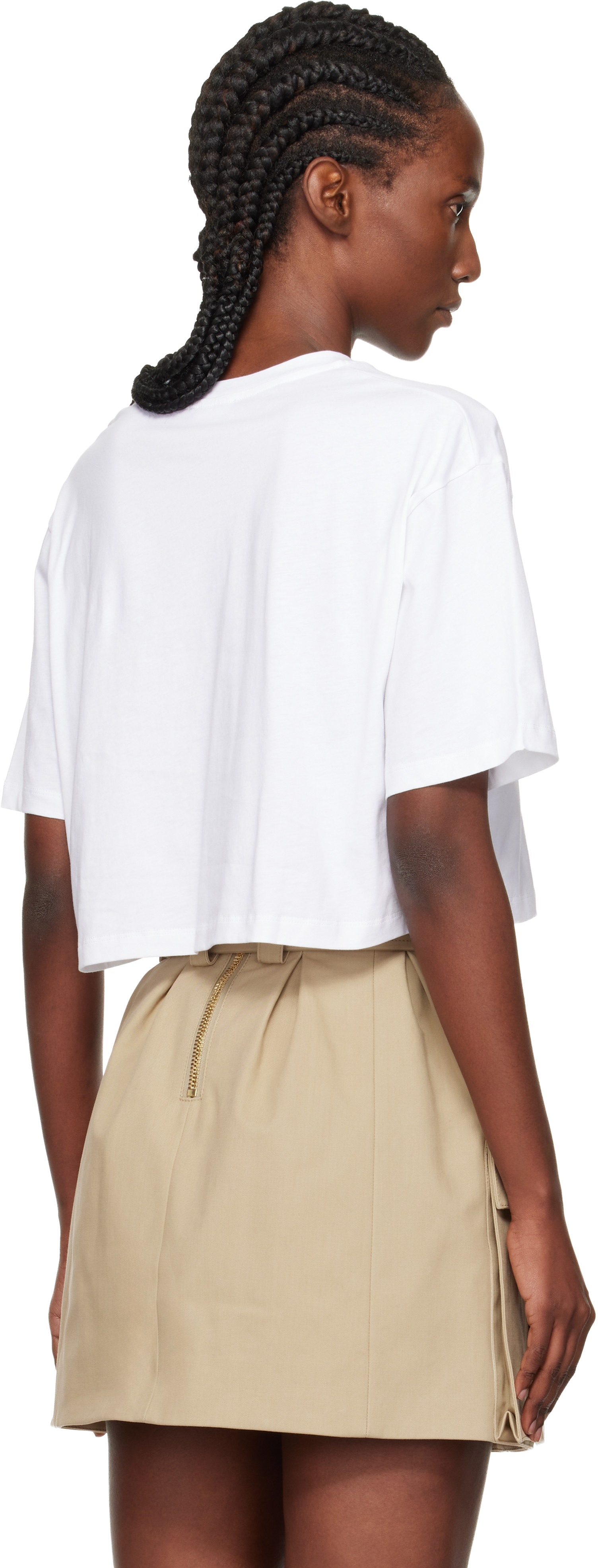 Balmain Cropped Logo T-shirt In Multi