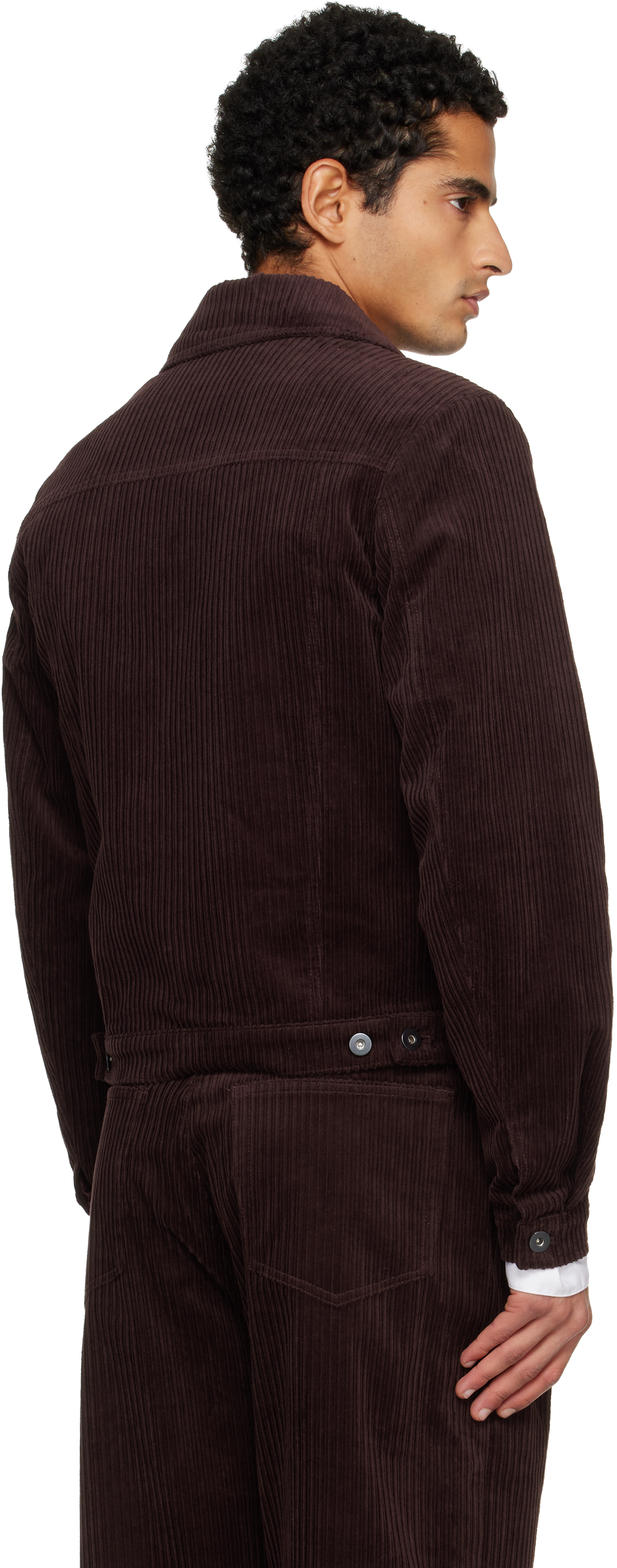 Tonywack Burgundy Corduroy Trucker Jacket In Burgundy