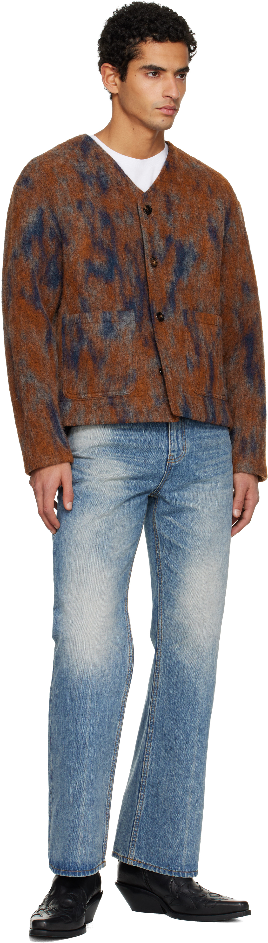 Tonywack Blue Flared-leg Jeans In Blue