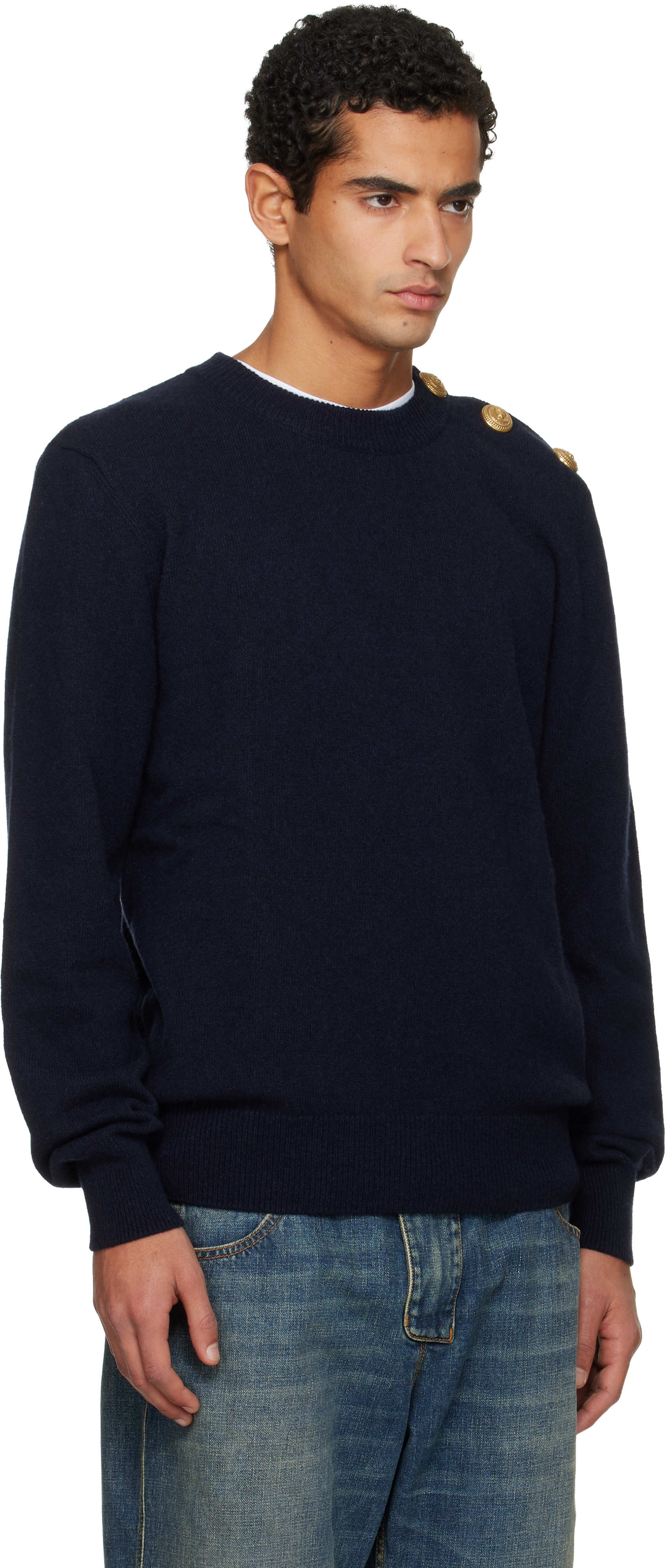 Balmain Sweater In Blue
