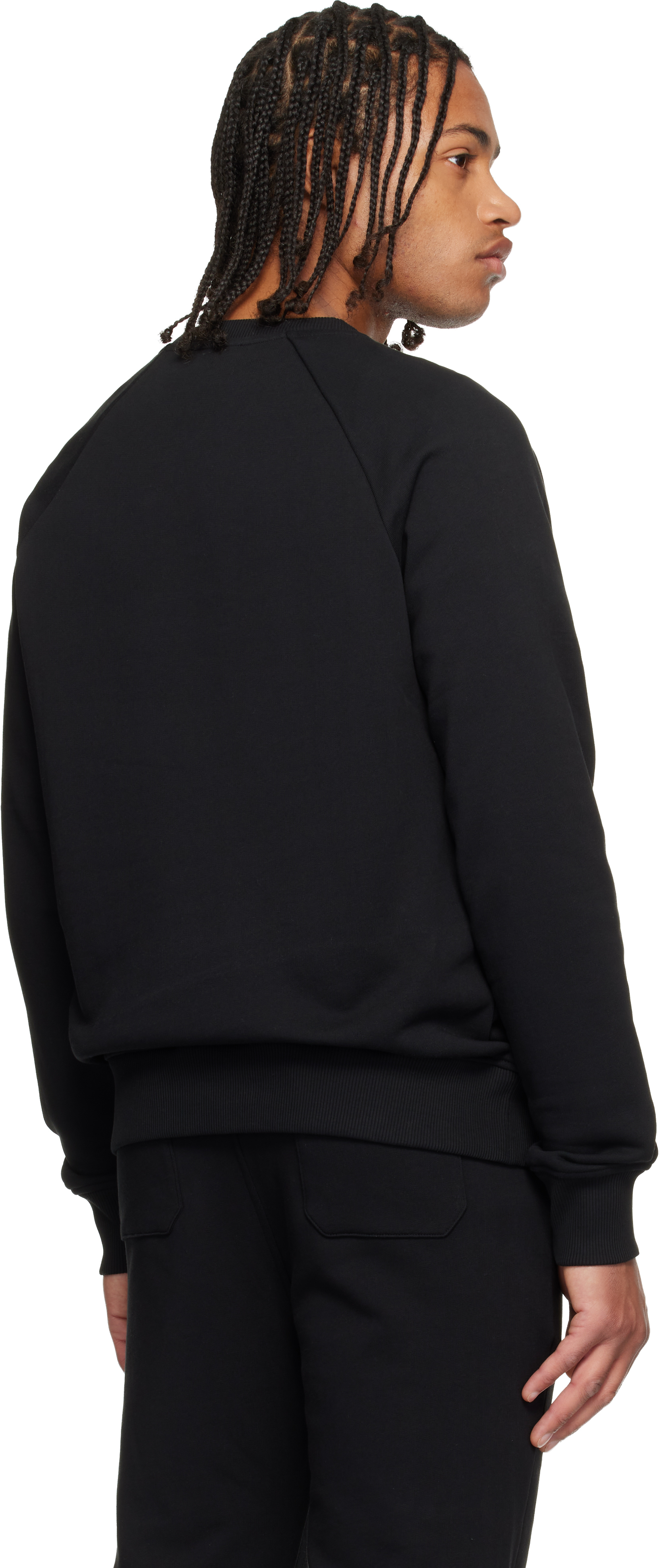 Balmain Black ' Paris' Printed Sweatshirt In Black