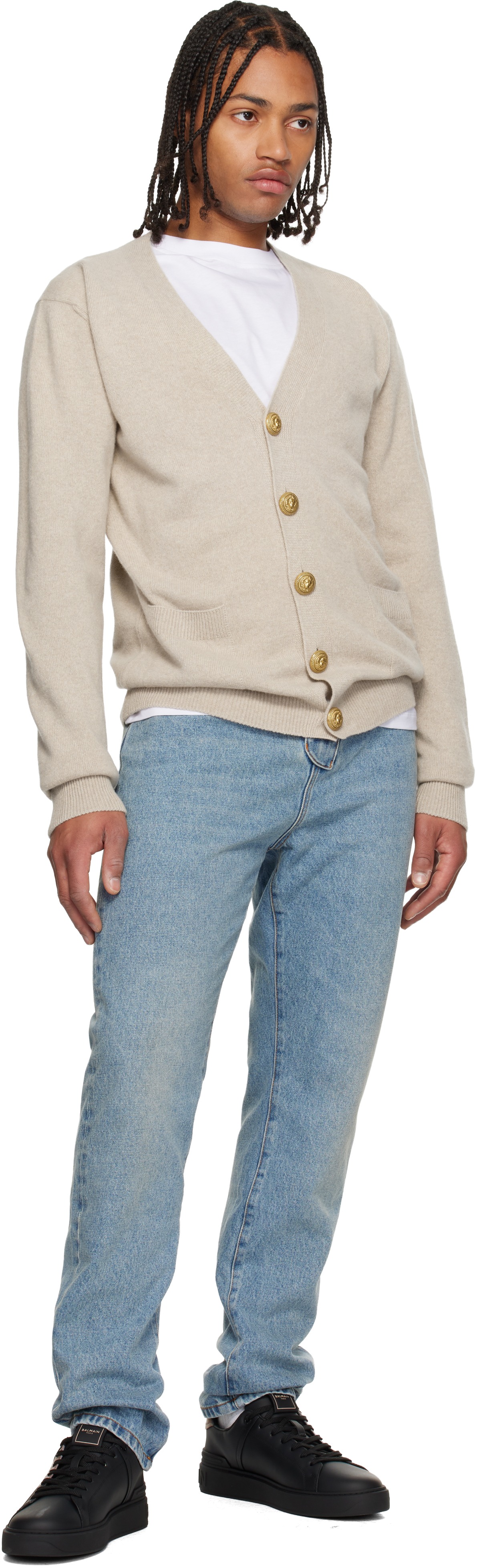 Balmain Stamp Printed T-shirt In White