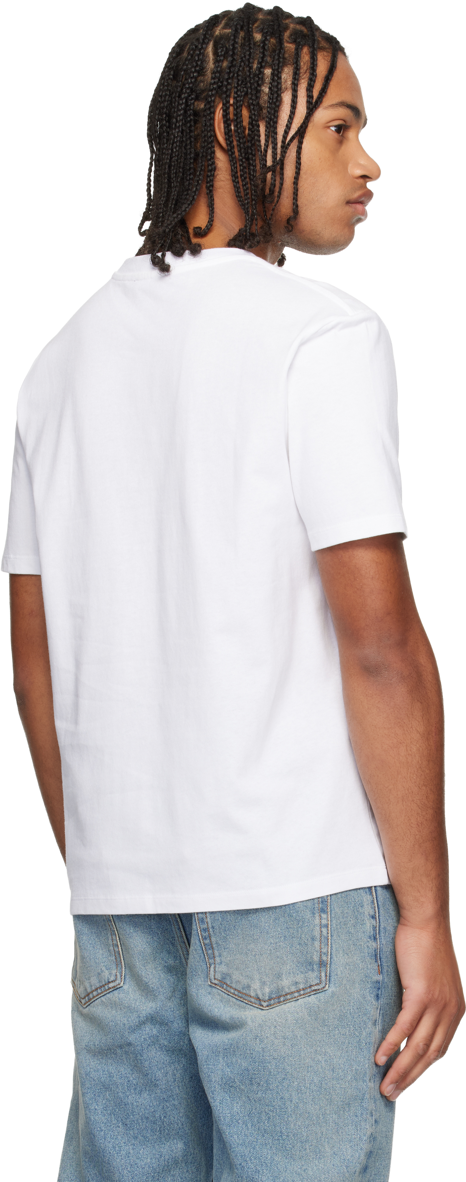 Balmain Crew Neck Short Sleeves In White