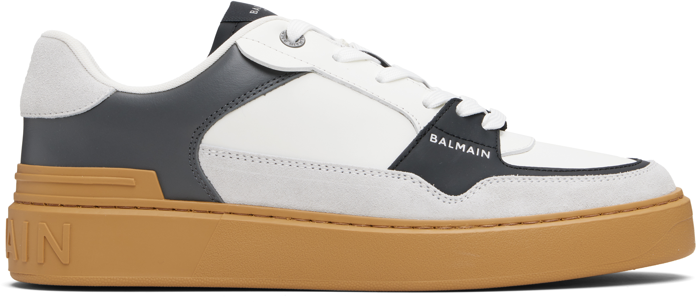 Balmain B Court Flip Low-top Sneakers In Gray