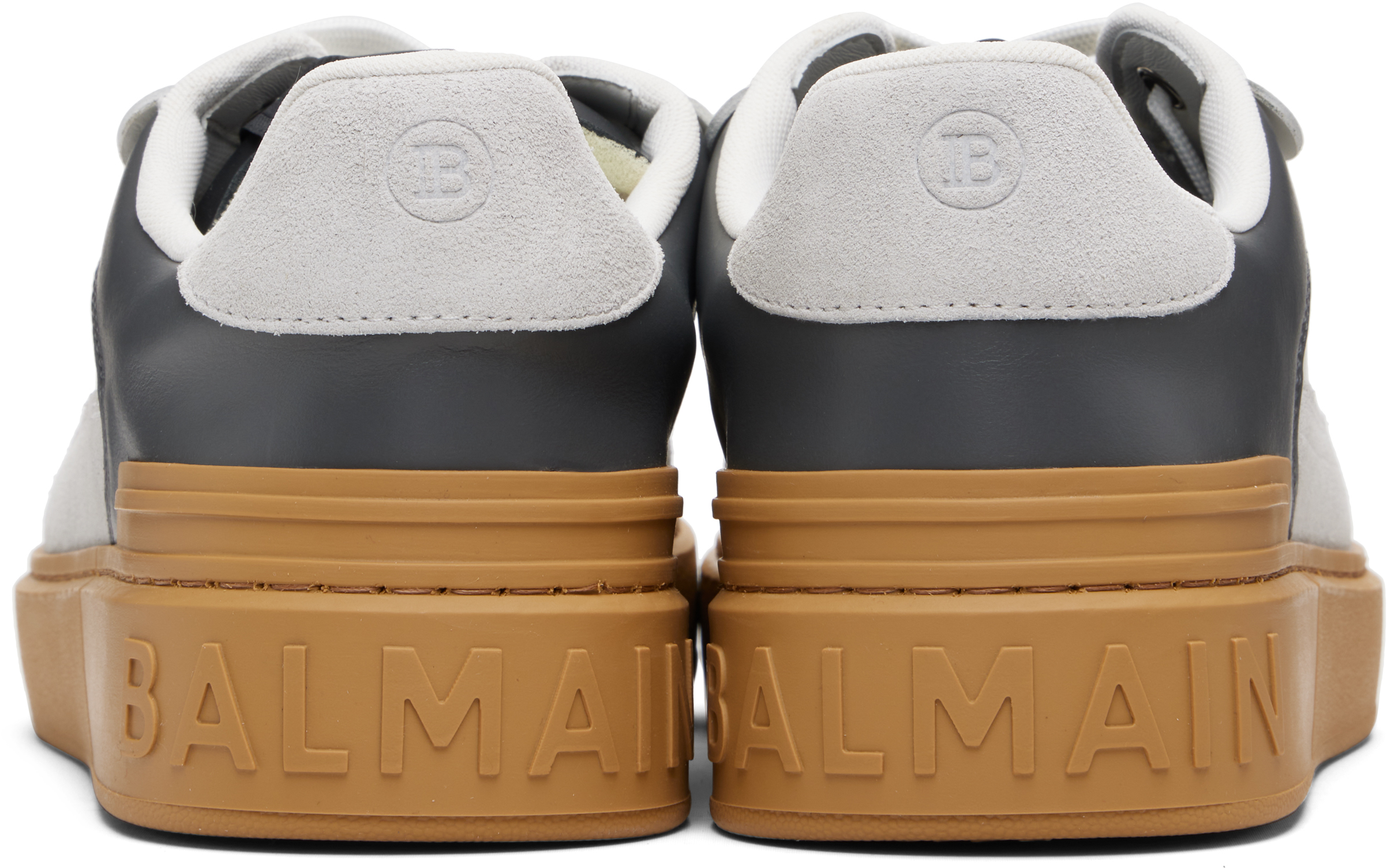 Balmain B Court Flip Low-top Sneakers In Gray